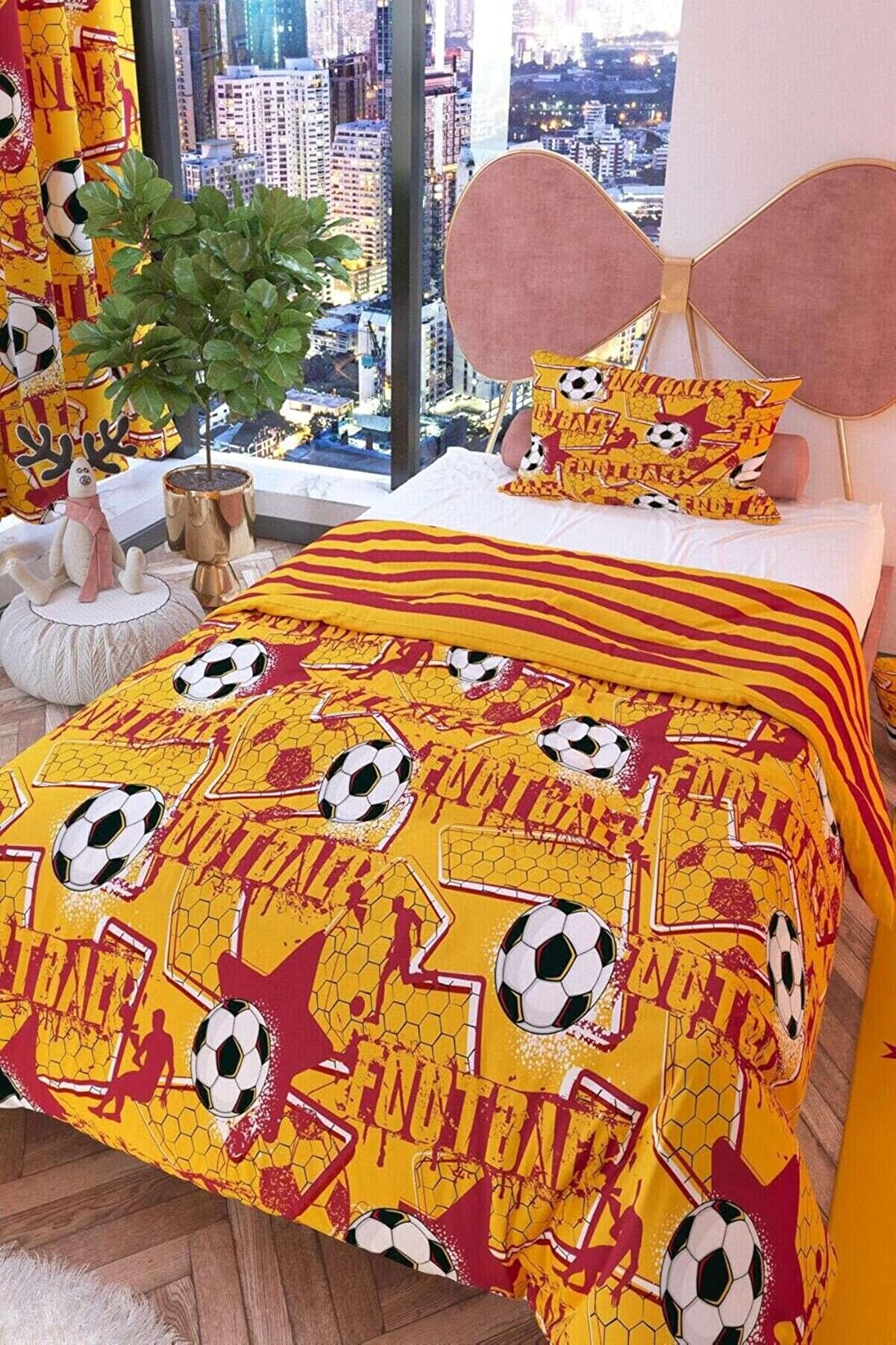 STOREMAX Taraftarlar Çift Taraflı Çocuk Nevresim Takımı Pamuklu S-k 1014773