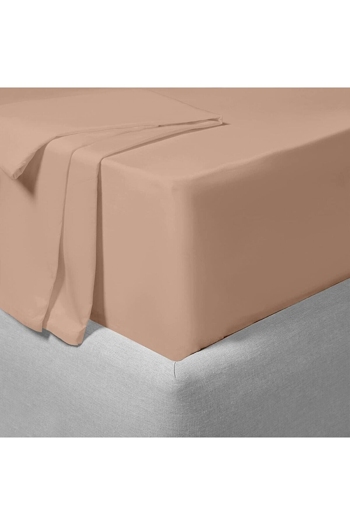 STOREMAX Ekstra Çift Kişilik Çarşaf 200x200 cm, KOYU SOMON 1014773