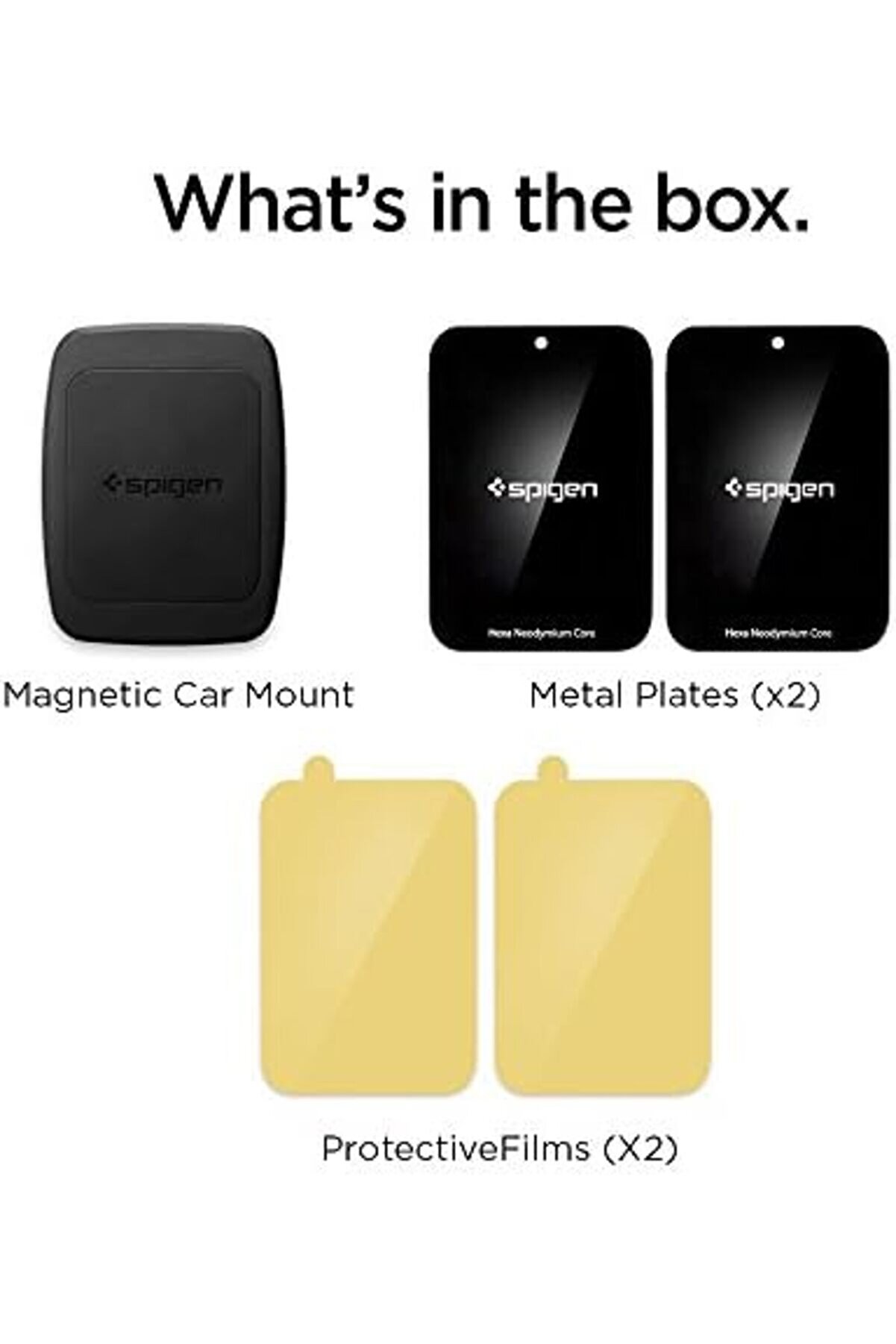 Ai̇r Vent Manyeti̇k Araç İçi̇ Telefon Tutucu + 2 Adet Manyeti̇k Plaka (Tüm Ci̇hazlarla Uyumlu Araç Tutaca