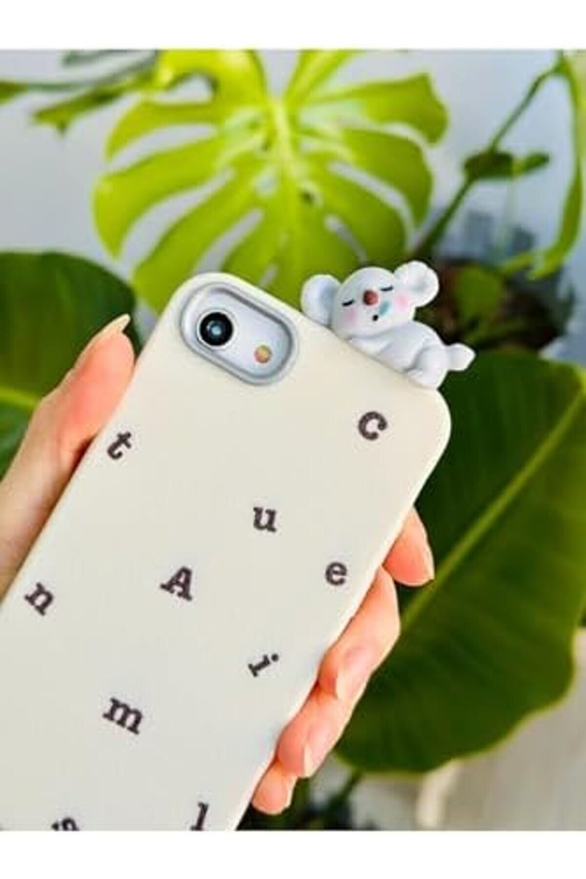 Aksesuar 6-7 - 8 - Se 2020 - Se 2022 İle Uyumlu Koala 3D Oyuncak Fi̇gürlü Tasarım Kılıf 1014773