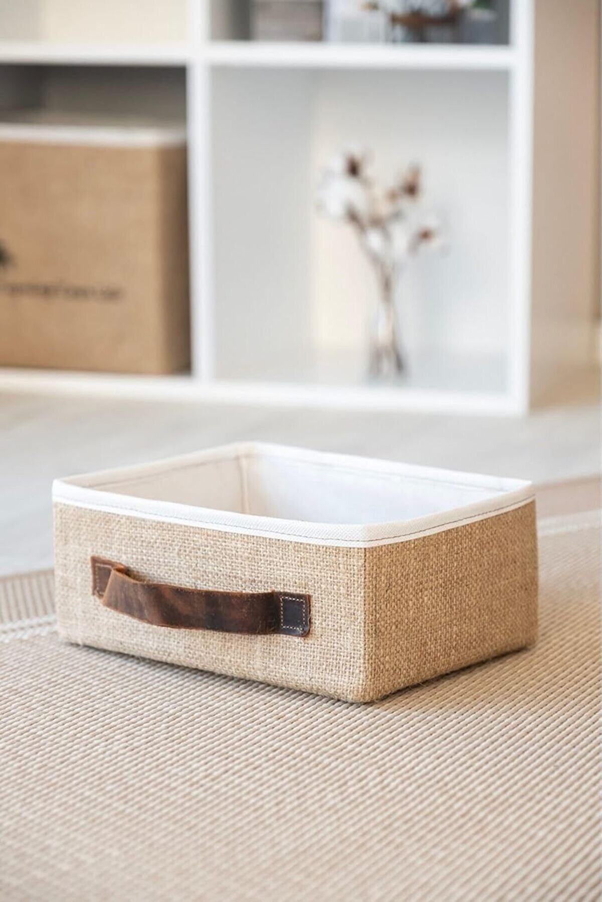 STOREMAX shpsell Bee Jüt Dolap İçi Organizer Takı, Makyaj,, Ofis Düzenleyici Saklama Kutusu Organizer 35x26x1