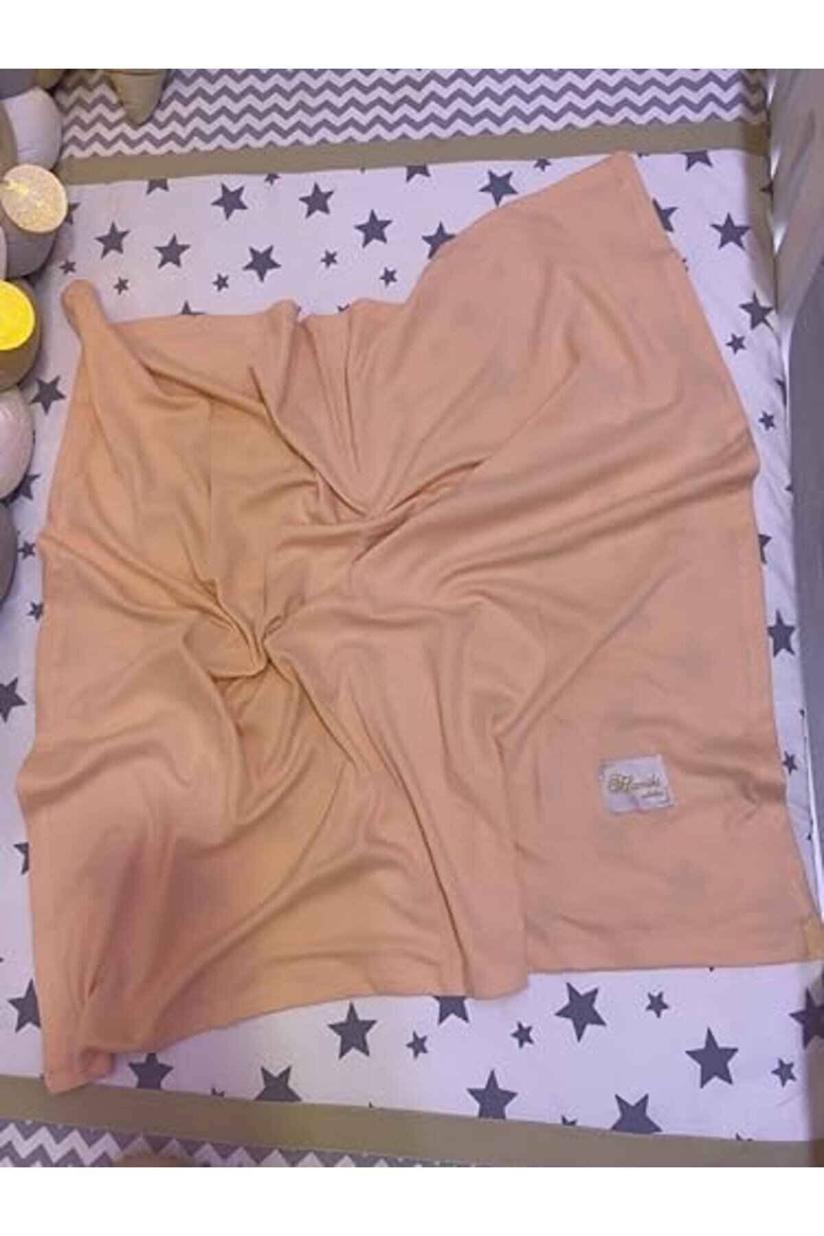 Pamuklu Çok Amaçlı Esnek Kundak Bebek Battani̇yesi̇ 100 * 100Cm (Somon) 1014773