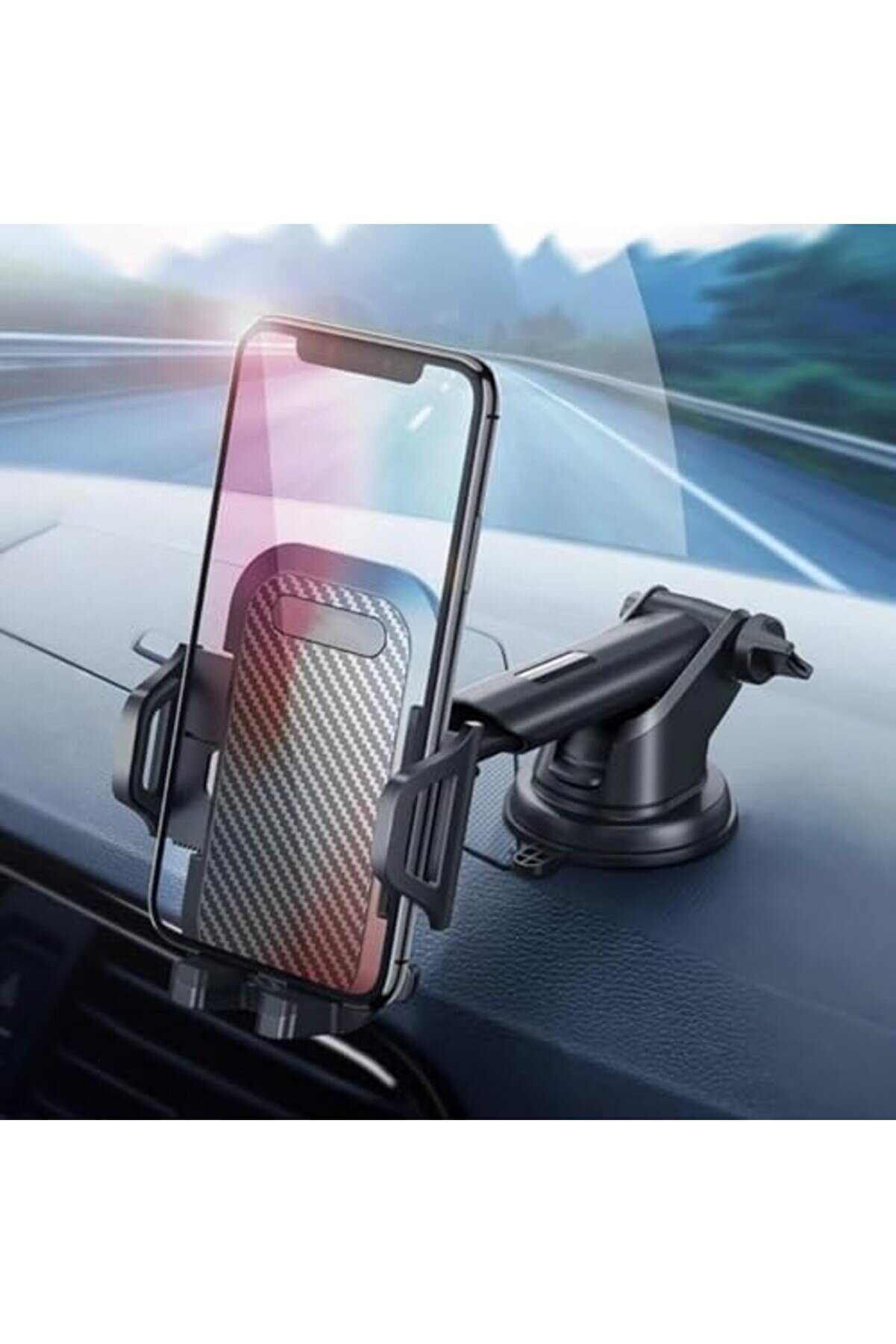 Telefon Tutucu Araç Otomati̇k Kli̇psli̇ Araba Telefon Tutucu Ayarlanabi̇li̇r Cam Ve Torpi̇do Içi̇n Yüksek K