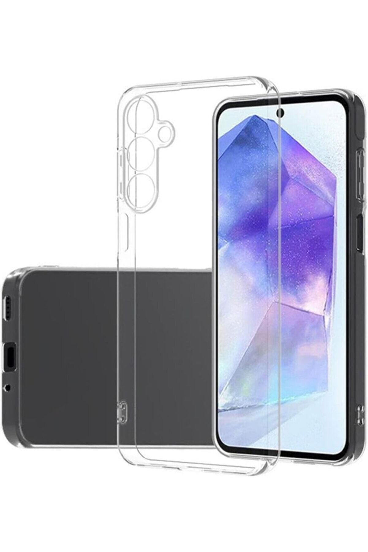 STOREMAX İletişim A16 ile Uyumlu Kapak Kamera Korumalı Süper Silikon Şeffaf Kılıf 1014773