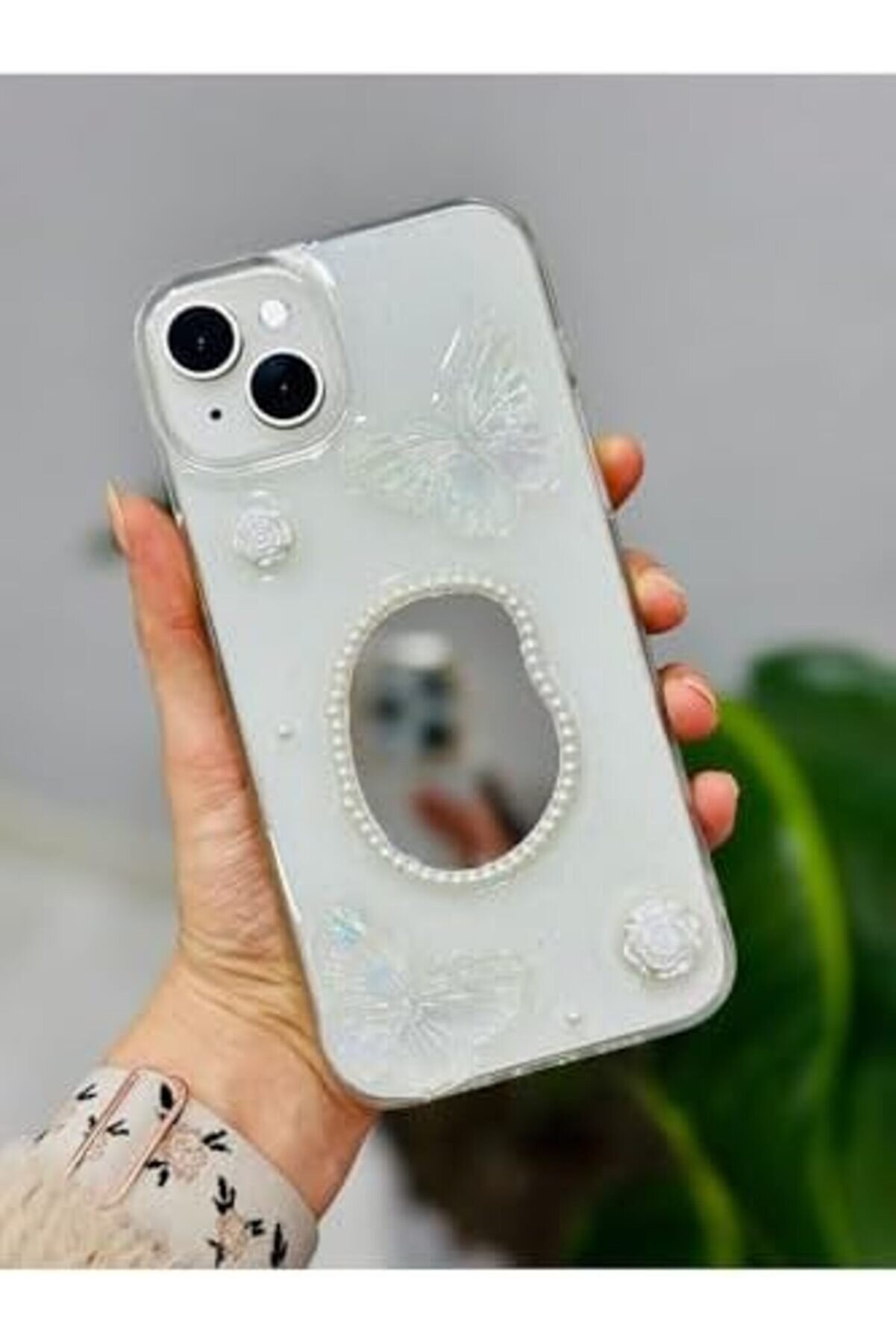 Aksesuar 14 - 15 İle Uyumlu Aynalı Tasarımlı Kenarları Si̇li̇kon Kılıf 1014773