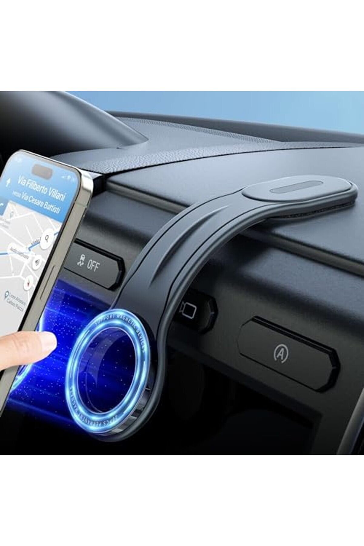 11-12-13-14-15-15 -15 Pro Max Uyumlu Manyeti̇k Araç İçi̇ Telefon Tutucu 1014773