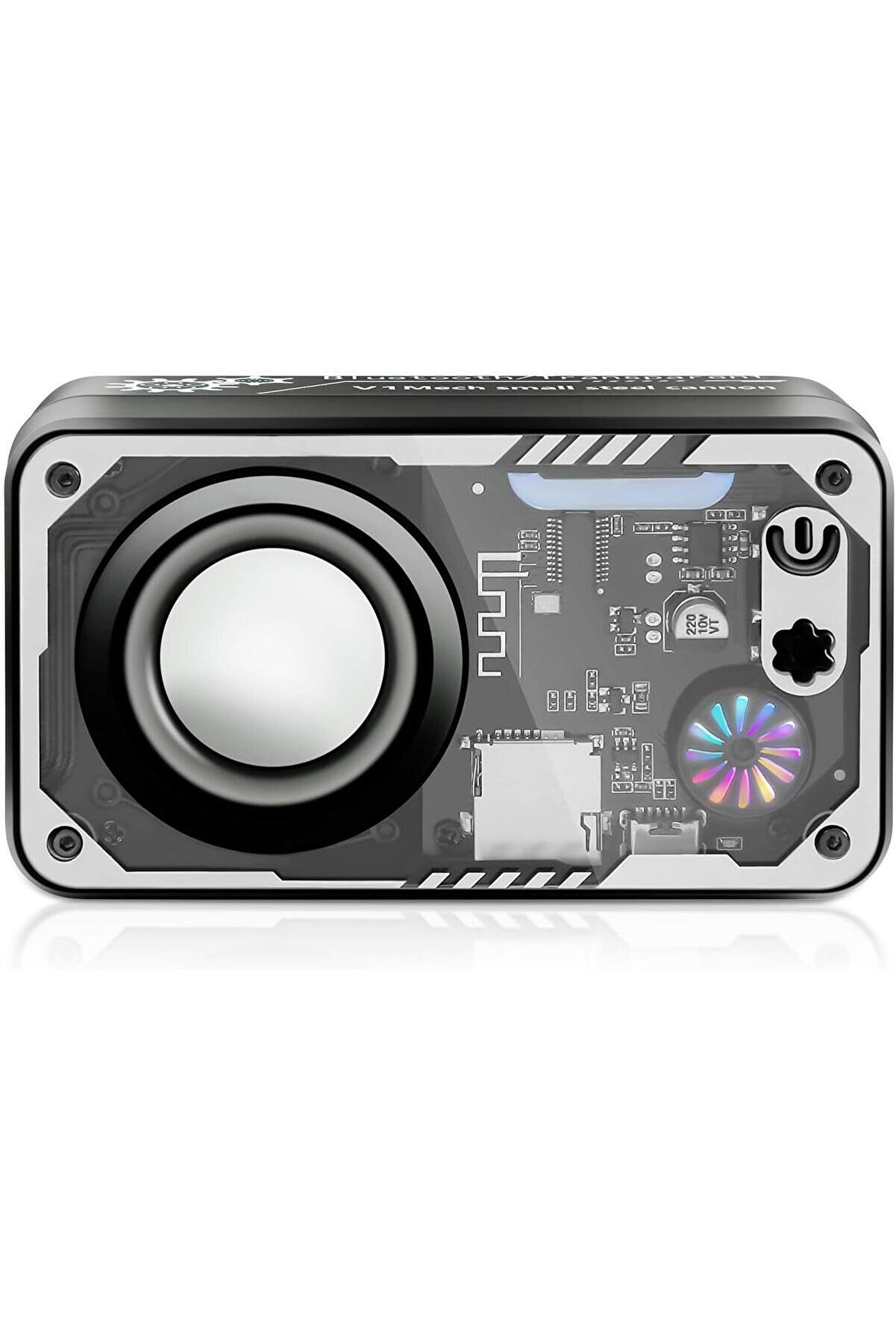 STOREMAX Renkli LED Ekranlı Bluetooth Hoparlör, Net Ses ile 5W Küçük Hoparlör, Destek TWS/TF Kartı