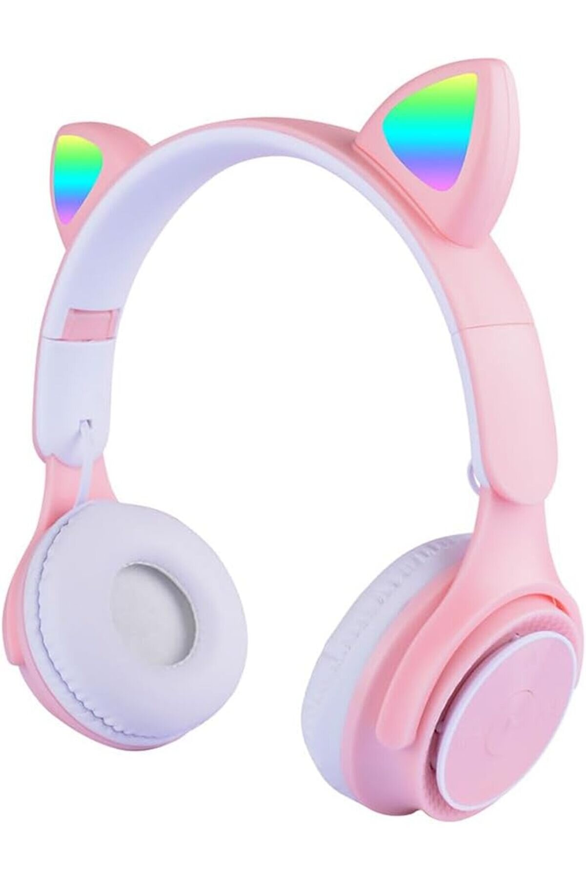 STOREMAX M6 Pro Cat RGB Led Işıklı Kedi Kulağı Band Tasarımlı Ayarlanabilir ve Katlanabilir Kulak Üstü Kulakl