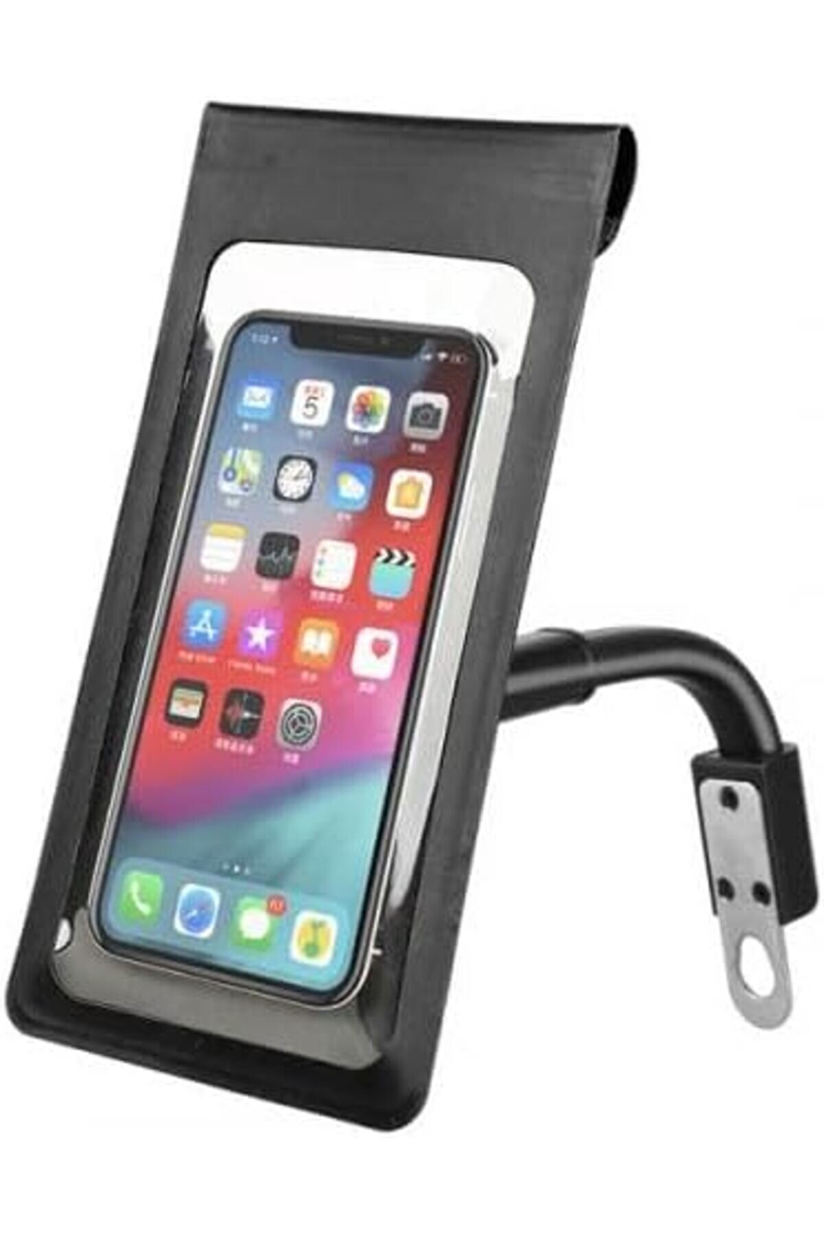 STOREMAX Su Geçirmez Tpu Şeffaf Aynaya Takılan Motosiklet Telefon Tutucu Bisiklet Telefon Tutucu 1175713