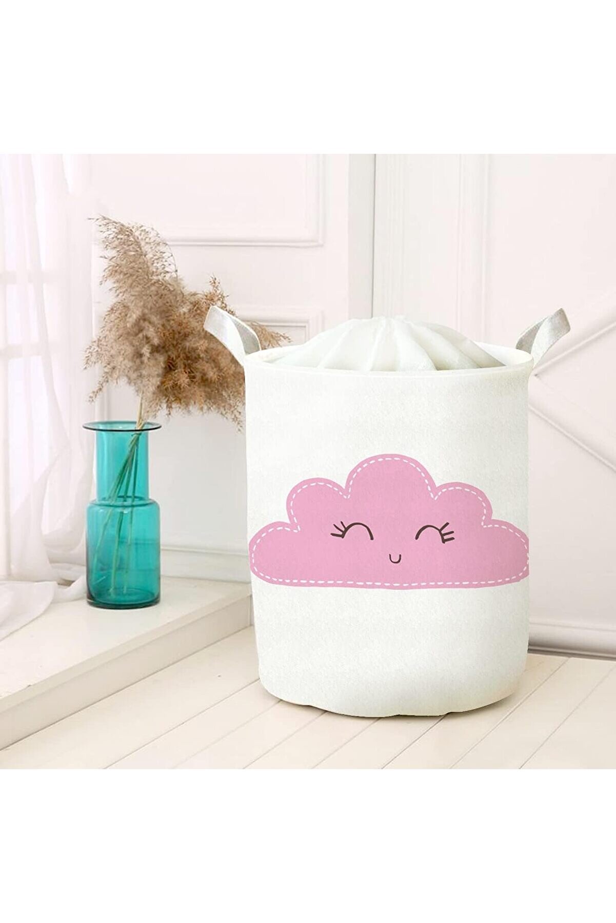 STOREMAX Amaçlı Oyuncak Saklama Kutusu Kirli Çamaşır Piknik Sepeti Katlanır Düzenleyici Keçe Model 40043 101