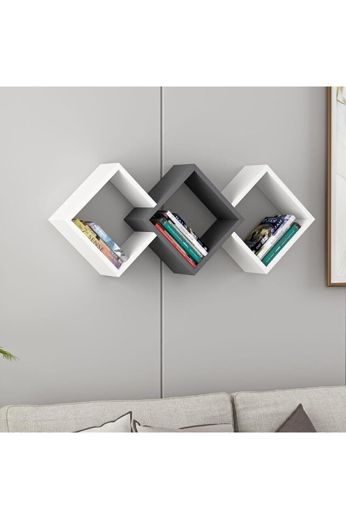 STOREMAX Dizayn Duvar Rafı Beyaz/ 1014773