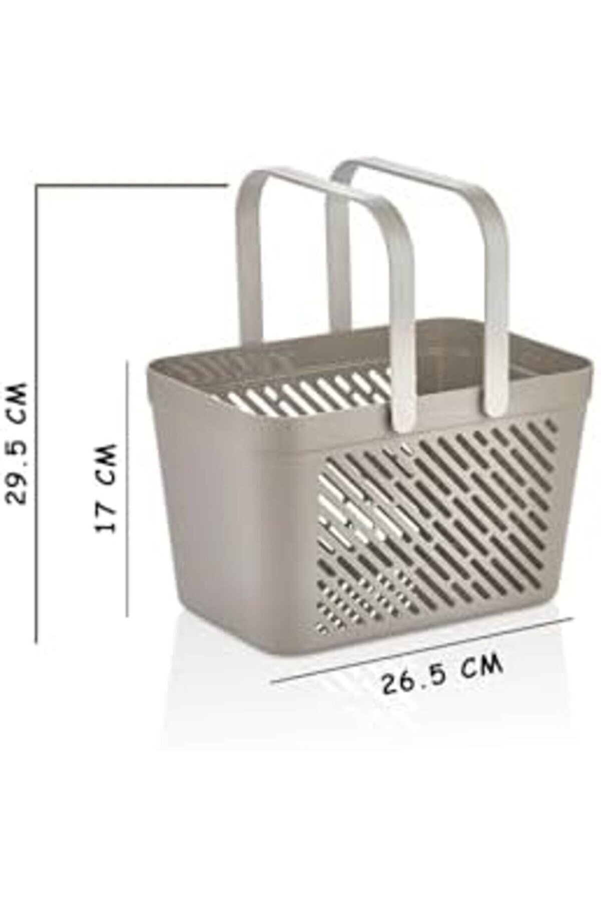 Li̇fe Çok Amaçlı, Mutfak, Çekmece İçi̇ Organi̇zer Düzenleyi̇ci̇ Gri̇ Kulplu Sepet Mıt1
