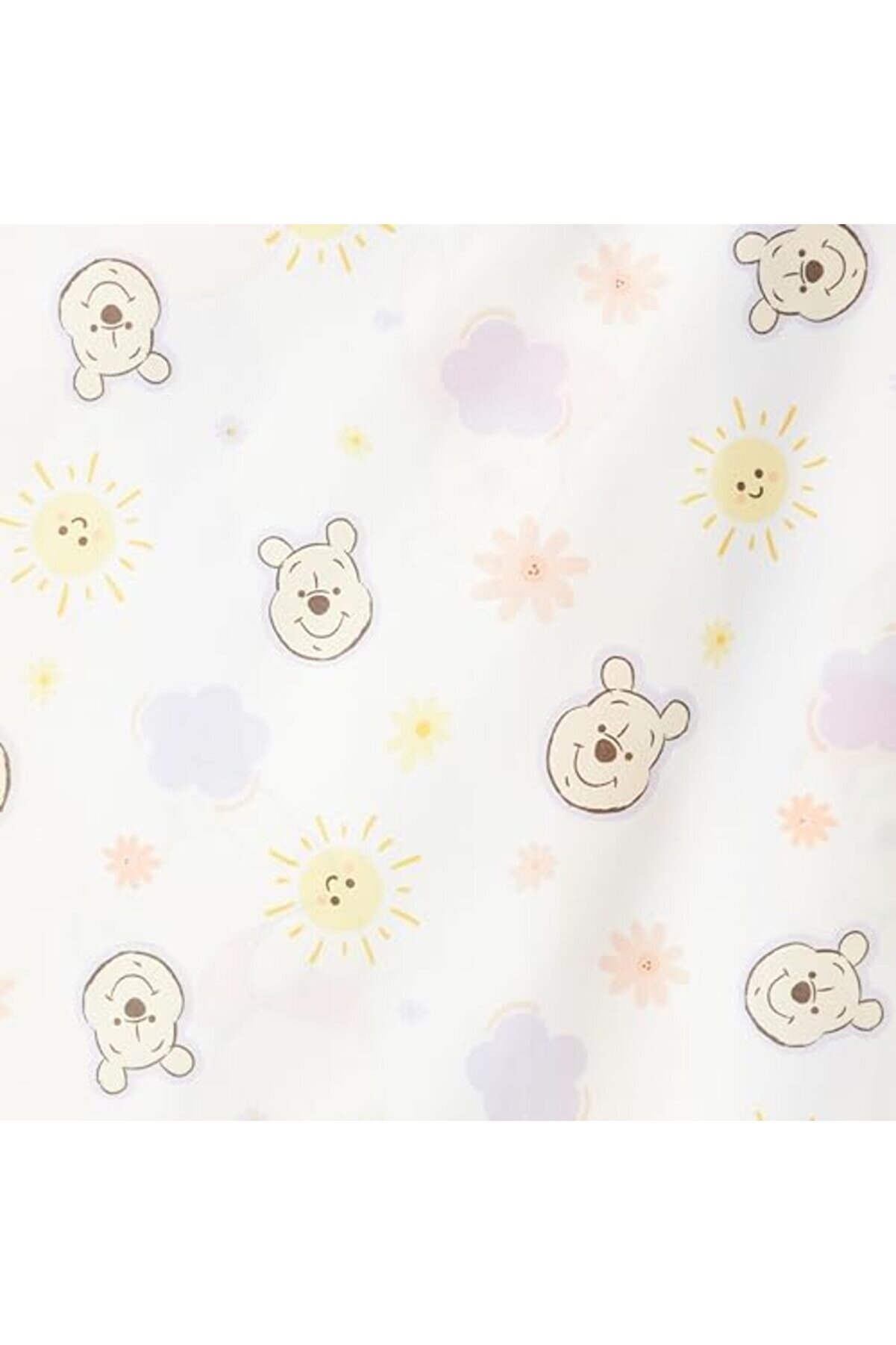 The Pooh Cloudy Karakter Baskılı%100 Pamuk Nevresi̇m Takımı, Çok Renkli̇, Bebek (Nevresi̇m 100X150 Cm/