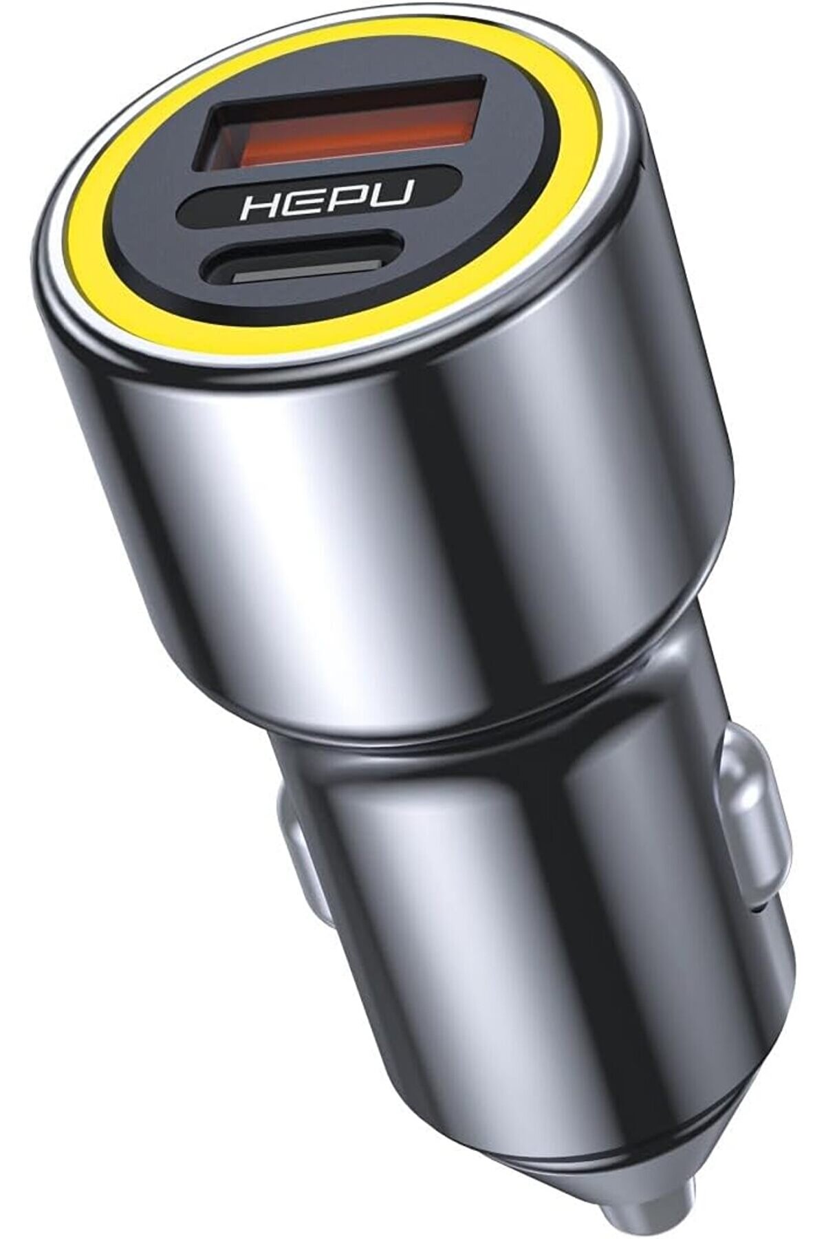 STOREMAX elizzashop Hp-782 Araç Içi Şarj Cihazı 3.1A Pd 48 Watt Fast Hızlı Şarj Aleti Metal Çakmaklık Şarj Ty