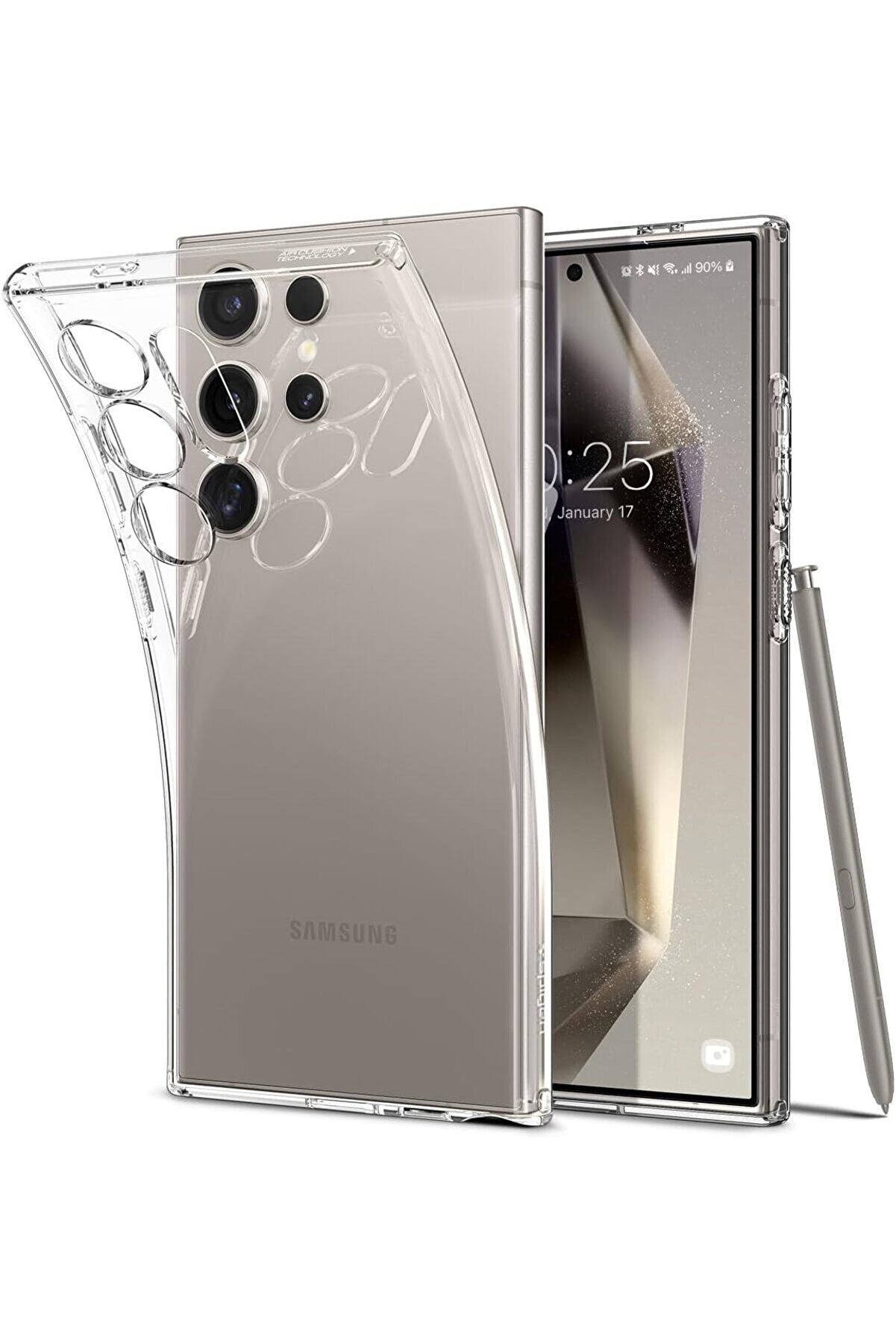 STOREMAX S24 Ultra Kılıf Crystal 4 Tarafı Tam Koruma Crystal Clear - ACS07283 1014773