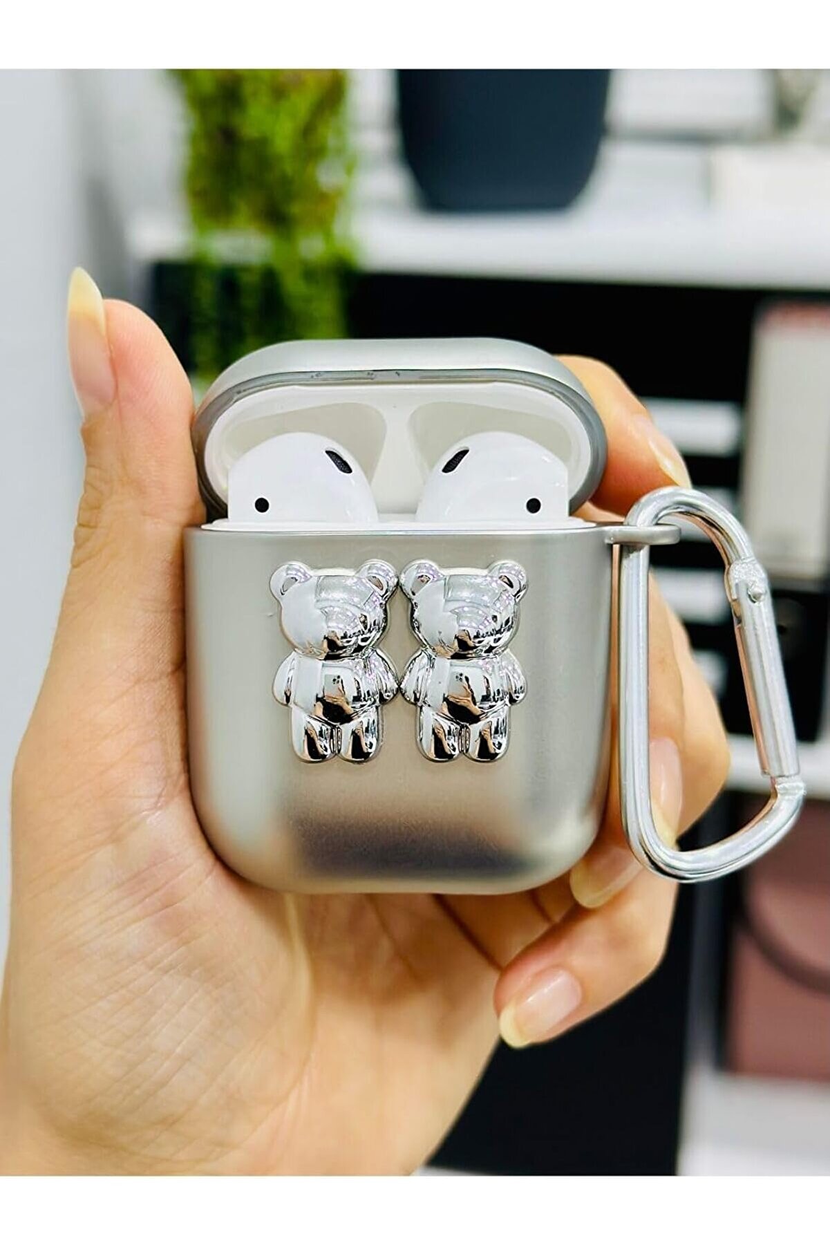 STOREMAX shpsell Nesil Ve 2. Nesil ile Uyumlu Tasarım Kalın Silikon Kılıf - Platinbear 1175735