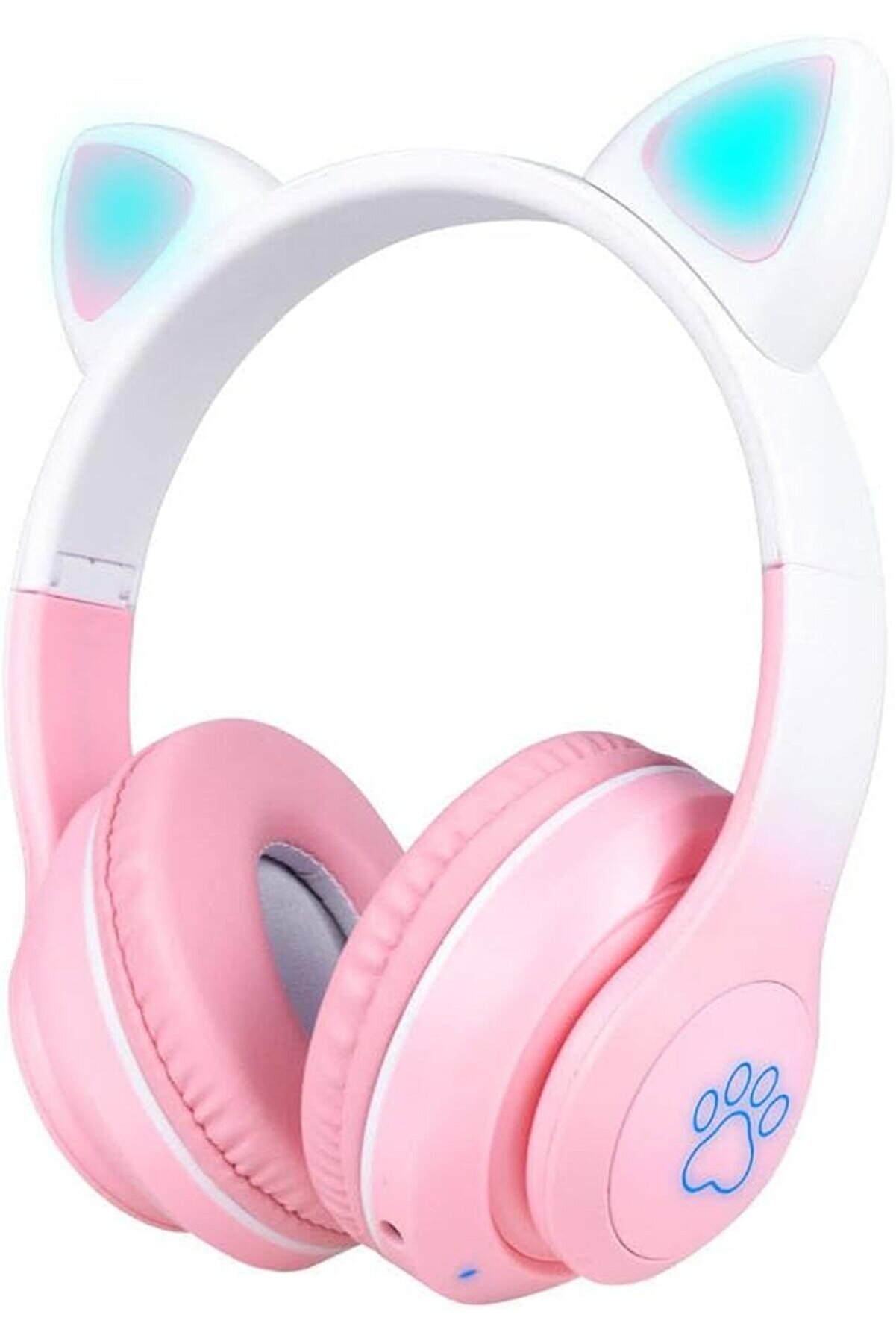 STOREMAX STN-28 Pro Kedi Kulaklı Tasarımlı RGB Işıklı Bluetooth Kulaklık Pembe 1175713