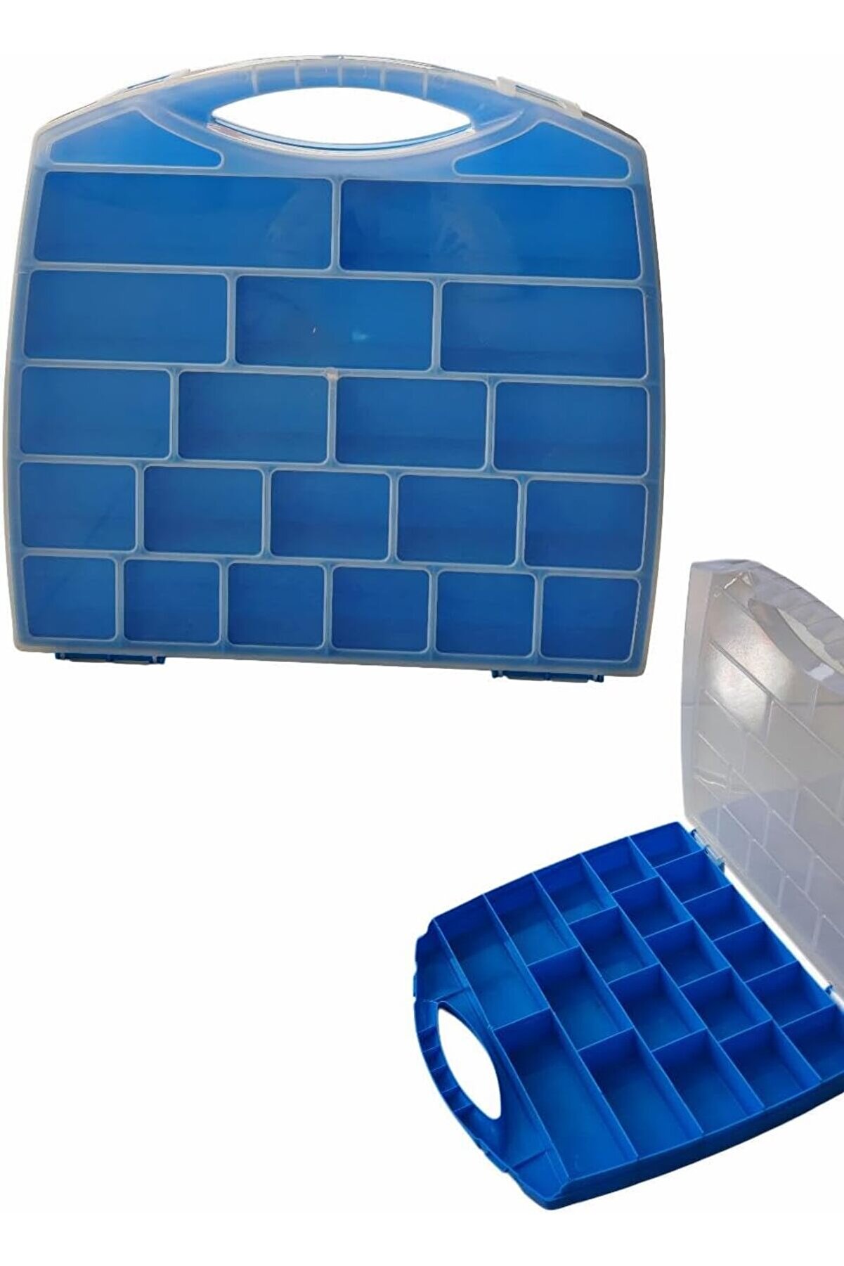 STOREMAX elizzashop 20 Bölmeli Organizer, Küçük Parçalar Saklama Kutusu, Şeffaf Plastik Alet Düzenleyici Sakl