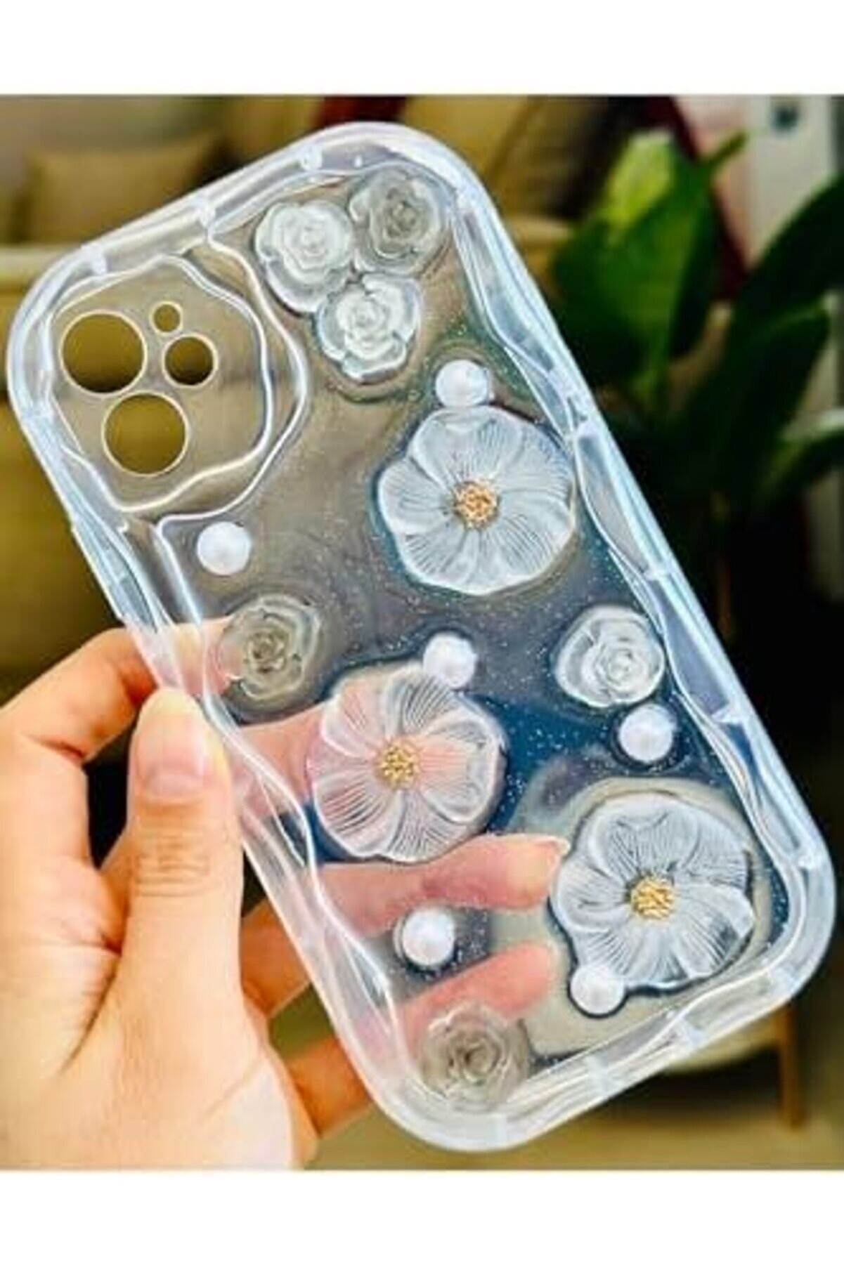 Aksesuar 11 İle Uyumlu 3D Oyuncak Çi̇çek Tasarımlı Yumuşak Si̇li̇kon Kılıf 1014773