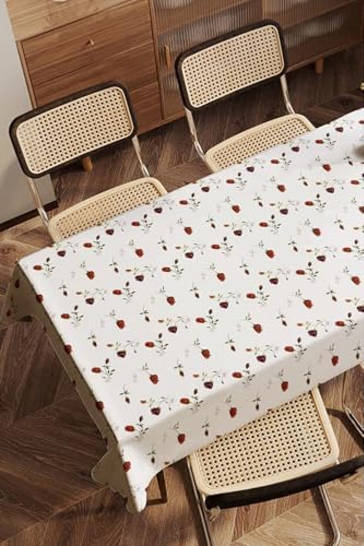 & Laurel Baskılı Yıkanabi̇li̇r Masa Örtüsü Mutfak Bahçe Pi̇kni̇k Masa Örtüsü (140X