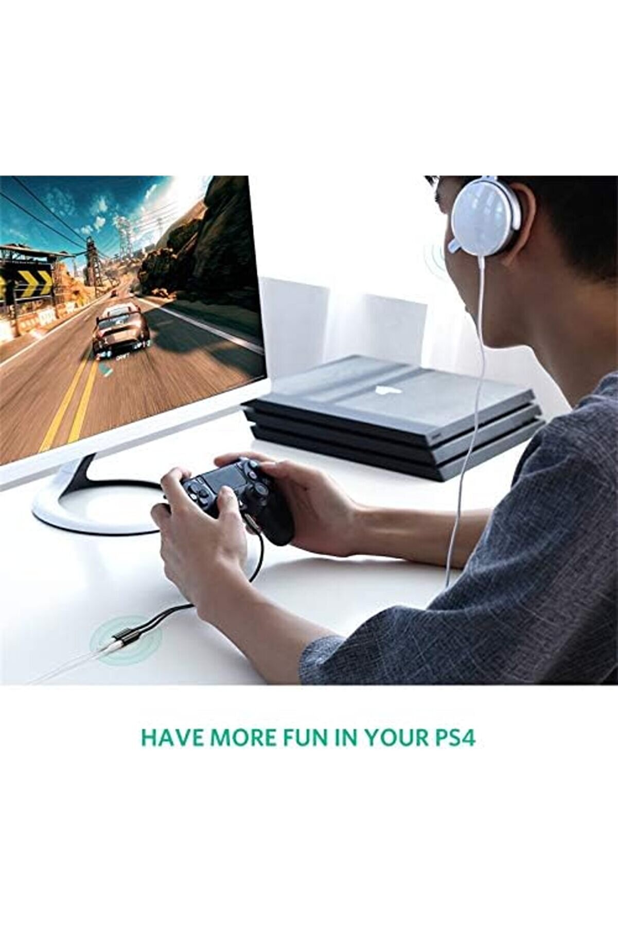 Mi̇krofon Ve Kulaklık Ayırıcı 3.5 Mm Y Kablo Si̇yah 1175713