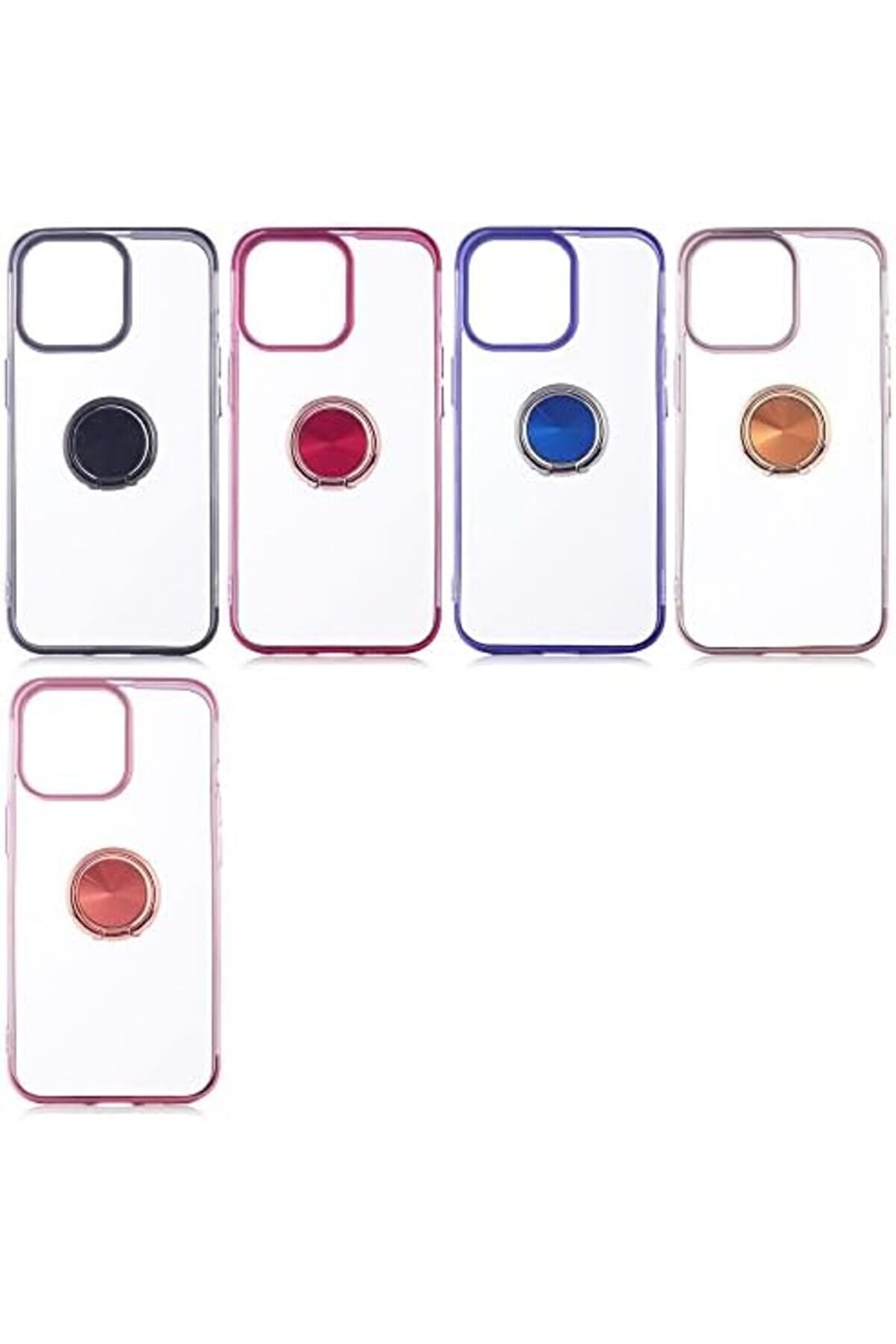 İphone 13 Pro Max Kılıf 4 K&ouml;şe Renkli̇ Y&uuml;z&uuml;kl&uuml; Gess Si̇li̇kon Mavi̇ 1014773