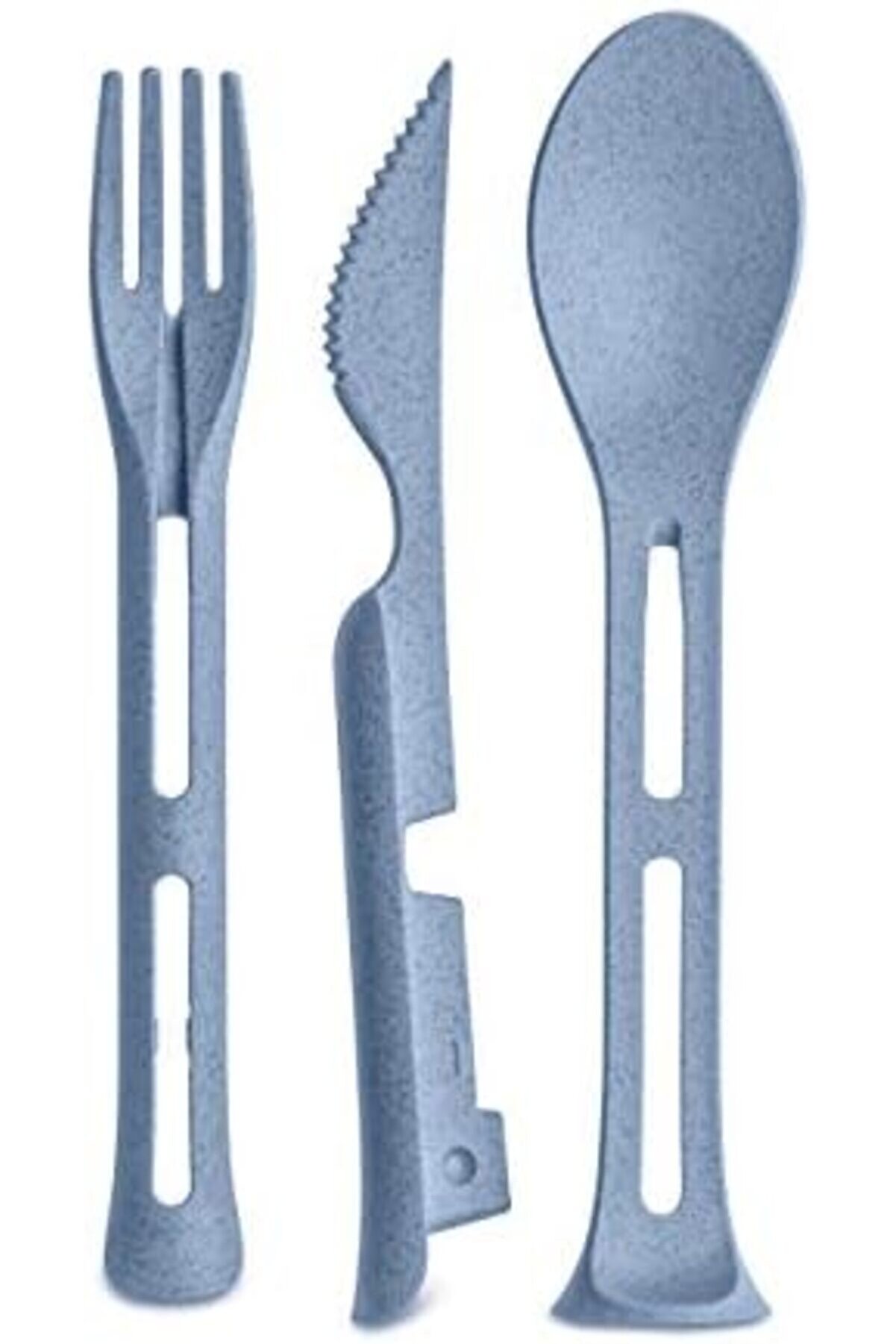 Açık Mavi̇ Çatal Kaşık Bıçak Takımı 1014773