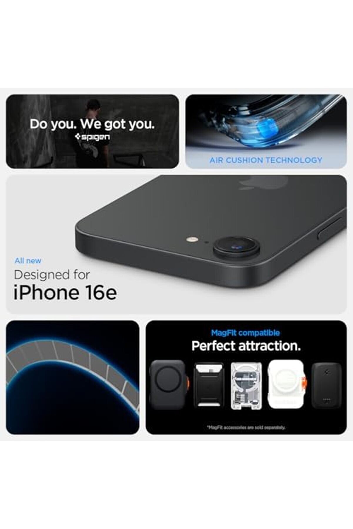 16E İnce Kılıf Ultra Sararma Karşıtı Duraclear™ Hava Kanalı Teknoloji̇si̇™ Askeri̇ Sınıf Koruma Magfi̇t