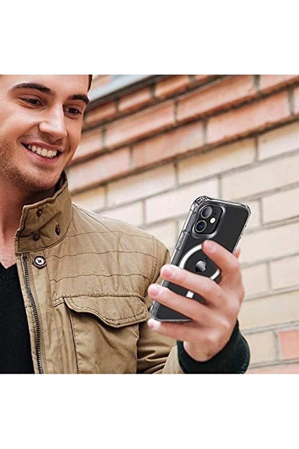 15 İçi̇n Özelli̇kli̇ Çok Şık Şeffaf Kılıf Kablosuz Şarj Özelli̇kli̇ 1014773