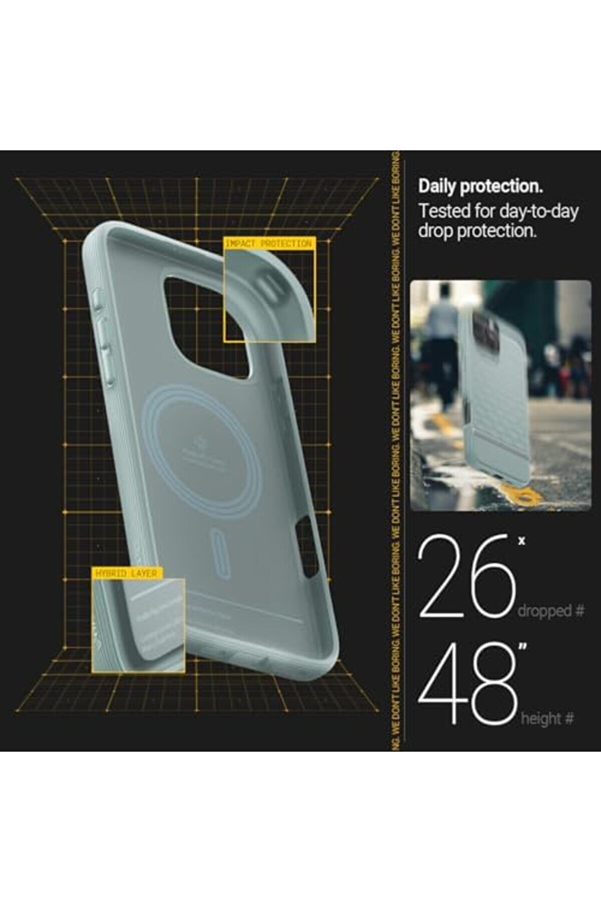 16 Pro Max Kılıf Mag Hava Kanalı Teknoloji̇si̇™ Askeri̇ Sınıf Koruma 3 Boyutlu Tasarım Kapak - Acs08040