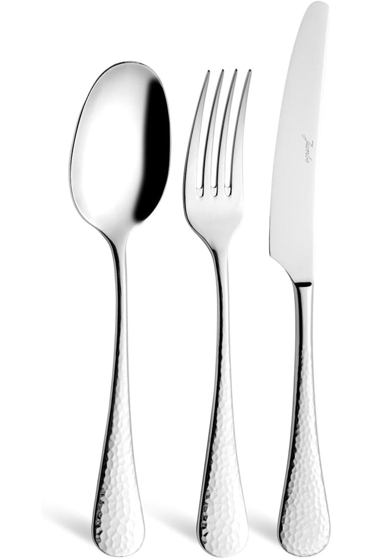 3406 18 Par&ccedil;a 6 Ki̇şi̇li̇k Yemek &Ccedil;atal Kaşık Bı&ccedil;ak Seti̇ 1014773