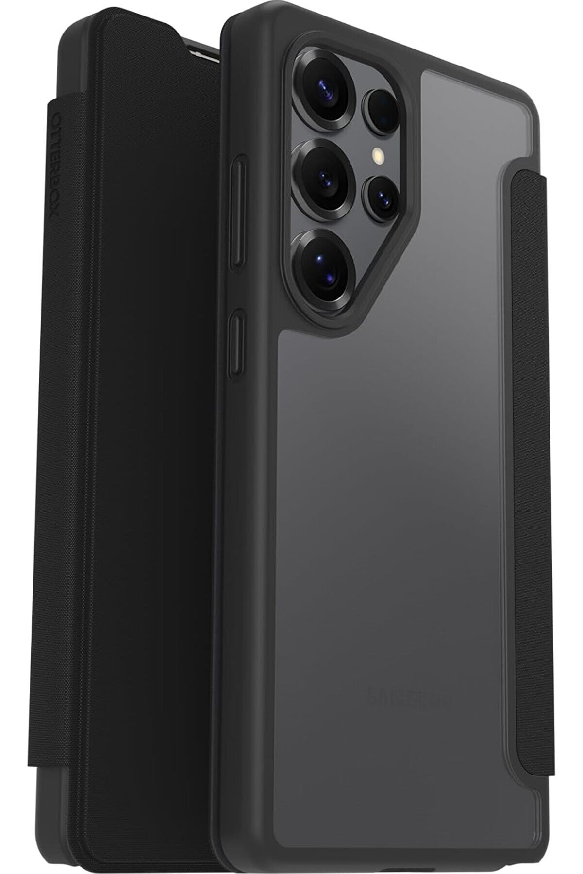 STOREMAX mrtshoppng React Serisi Folio Kılıf S25 Ultra için, Darbeye Dayanıklı, Düşmeye Dayanıklı, Kart Tutuc