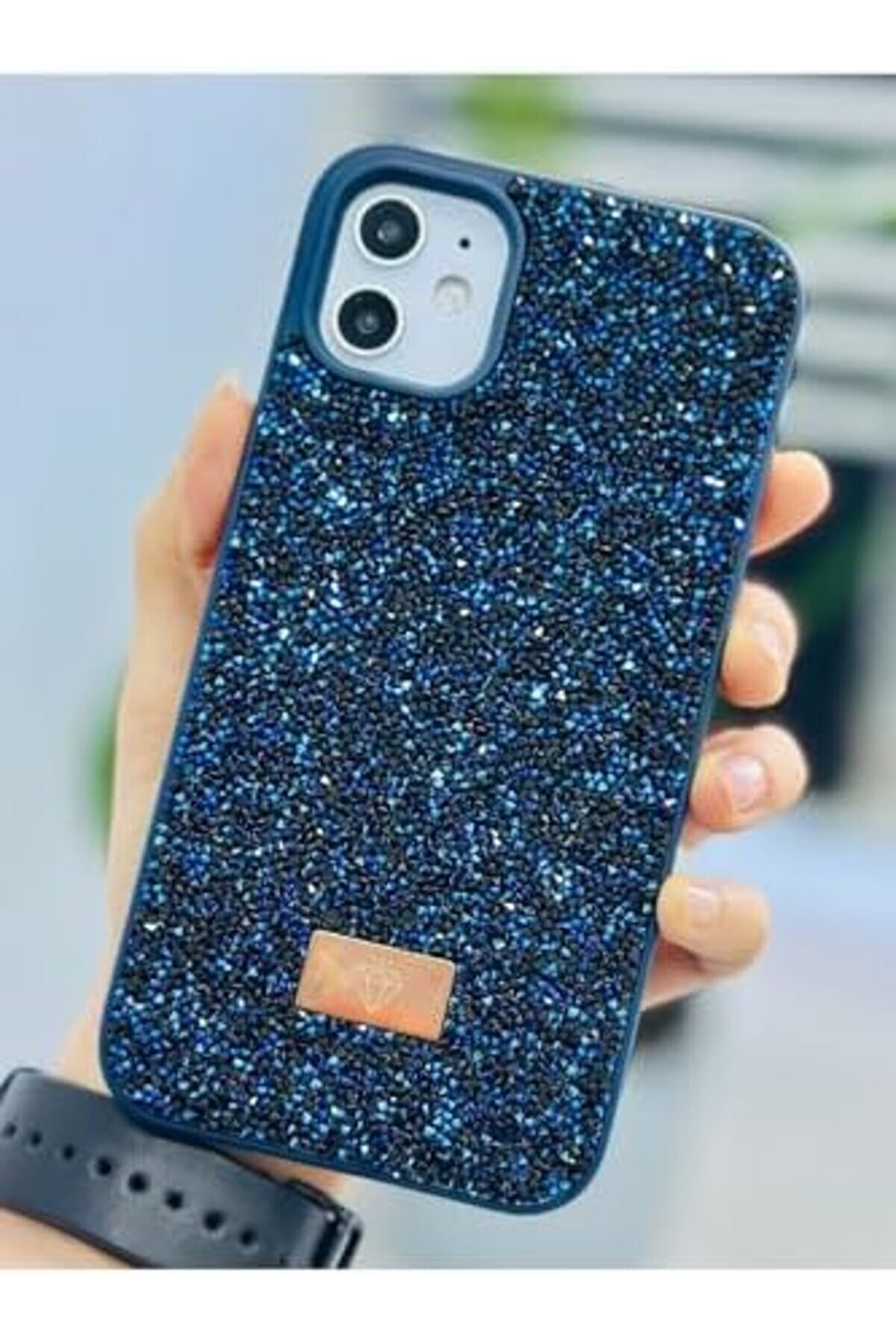 Aksesuar 11 İle Uyumlu Tasarımlı Taşlı Işıltılı Parlak Pırlanta Si̇li̇kon Kılıf 1014773
