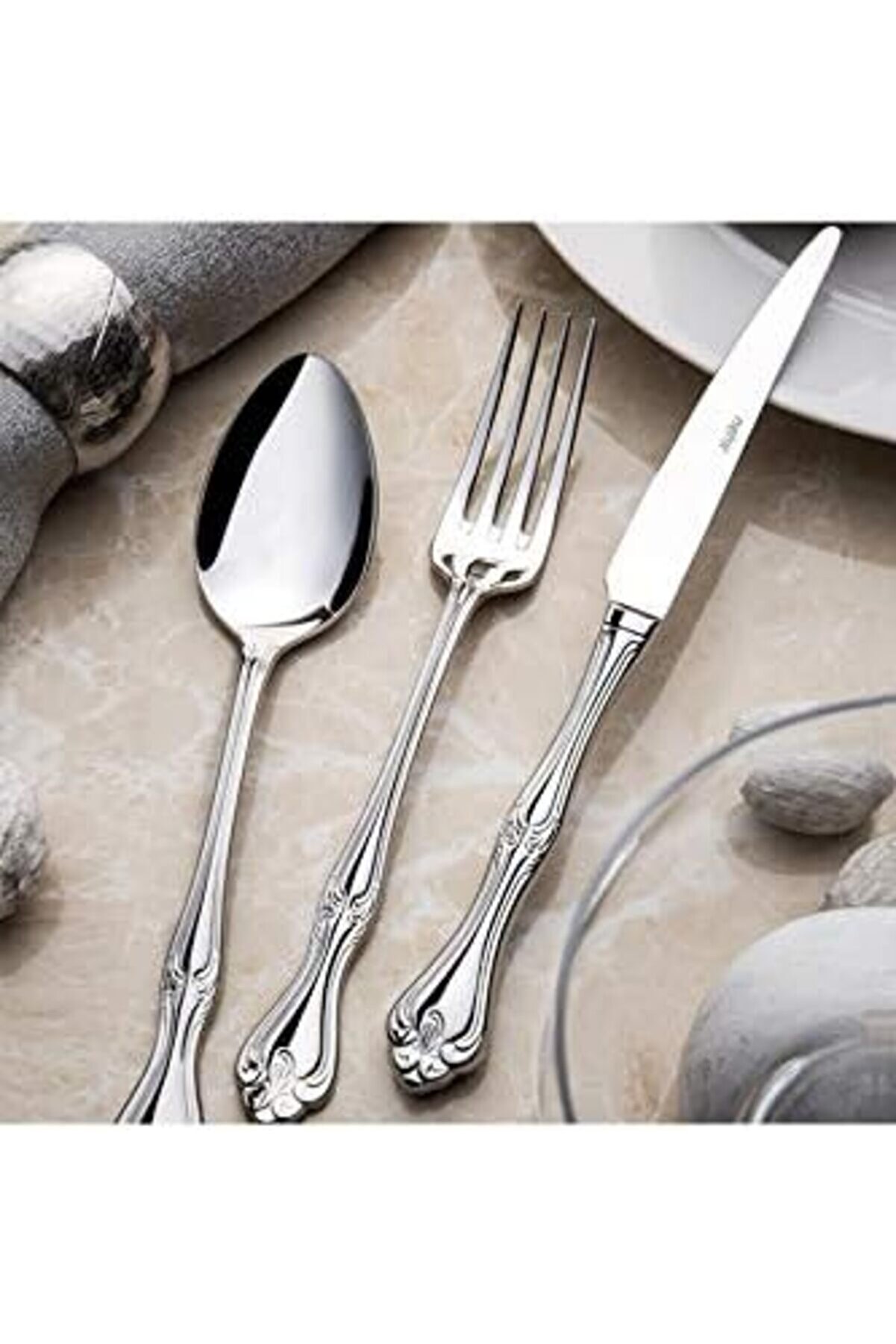 Lalezar Sade 12 Ki̇şi̇li̇k 89 Parça Deri̇ Kutulu Çatal Kaşık Bıçak Takımı 1014773