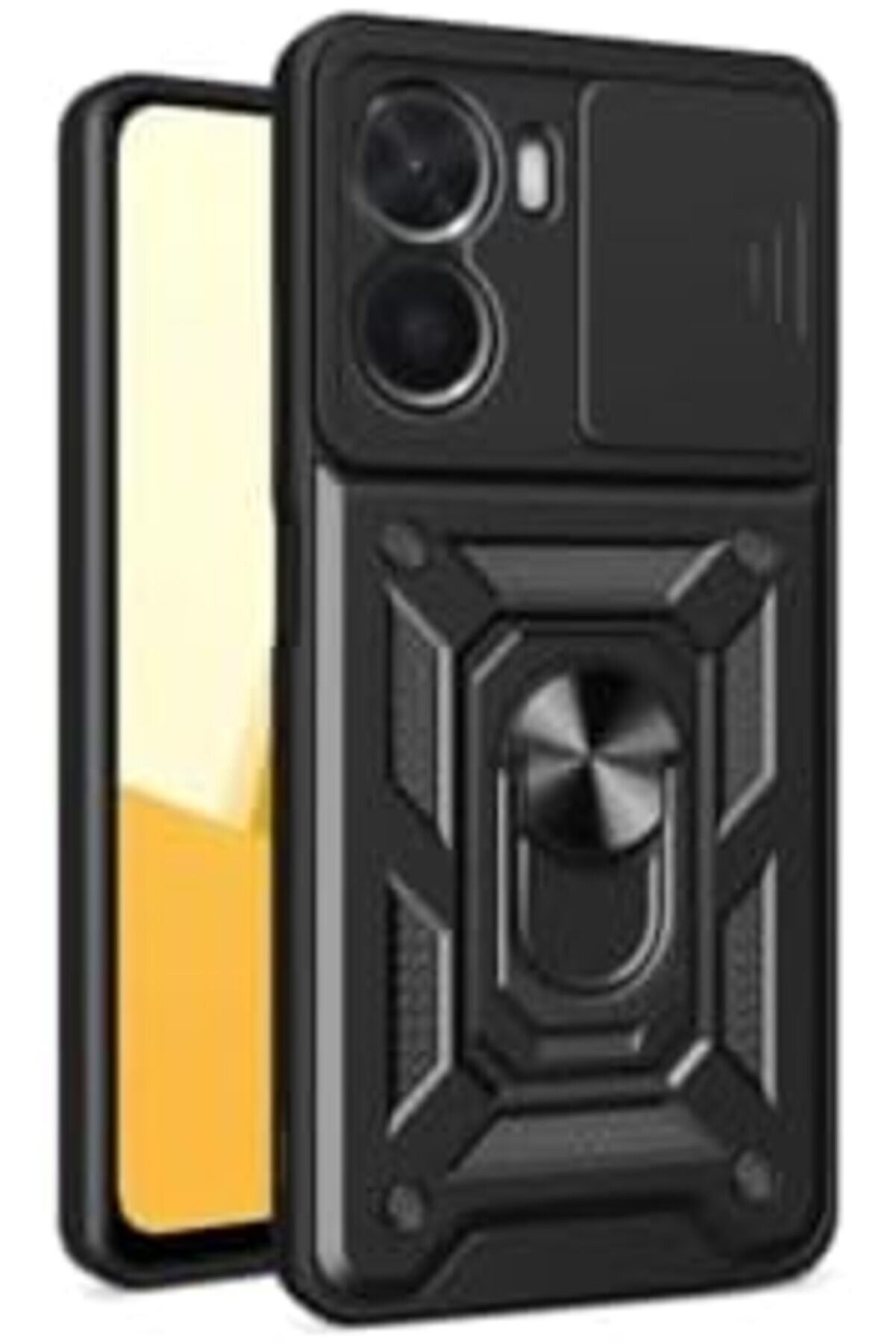 Y16 Kılıf Lens Sürgülü Yüzüklü Tank Si̇li̇kon Pars 1014773