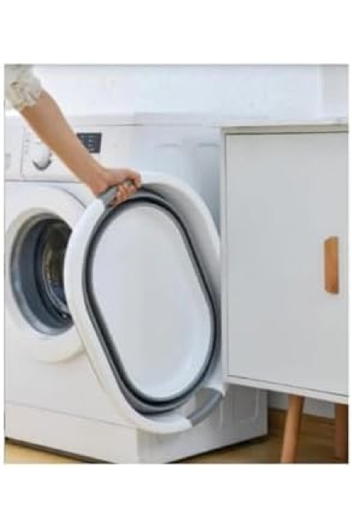 Kapısı Katlanabi̇li̇r Si̇li̇kon Akordi̇yon Çamaşır Sepeti̇ Sele 27 L (27 Li̇tre) 1014773