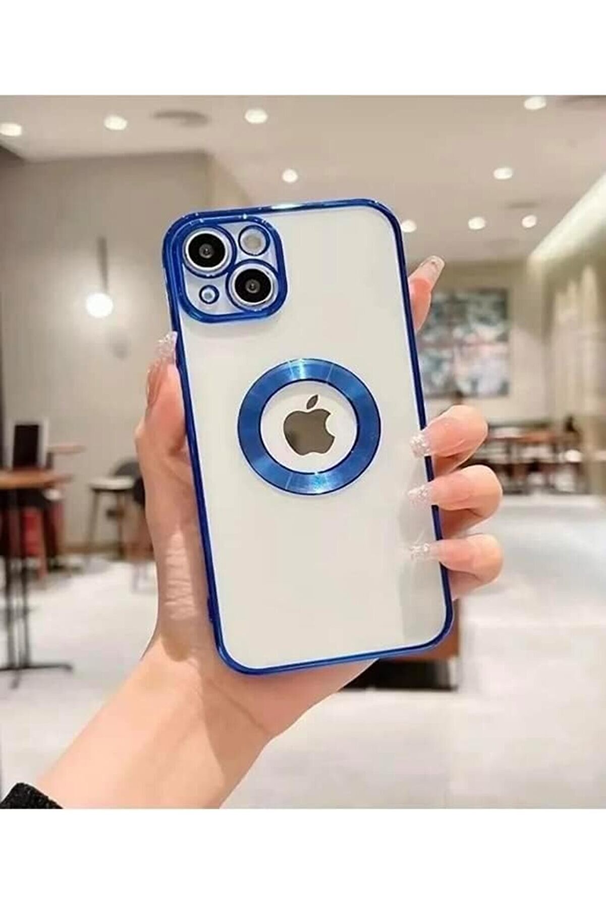 Aks 14 Uyumlu Lens Korumalı Kılıf Mavi̇ 1014773