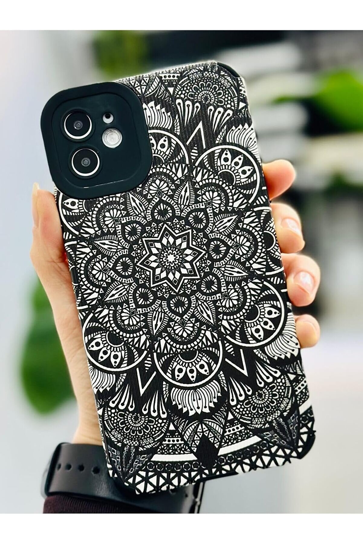 STOREMAX Aksesuar 11 ile Uyumlu Kaplama MANDALA Tasarımlı Esnek Silikon Kılıf 1014773