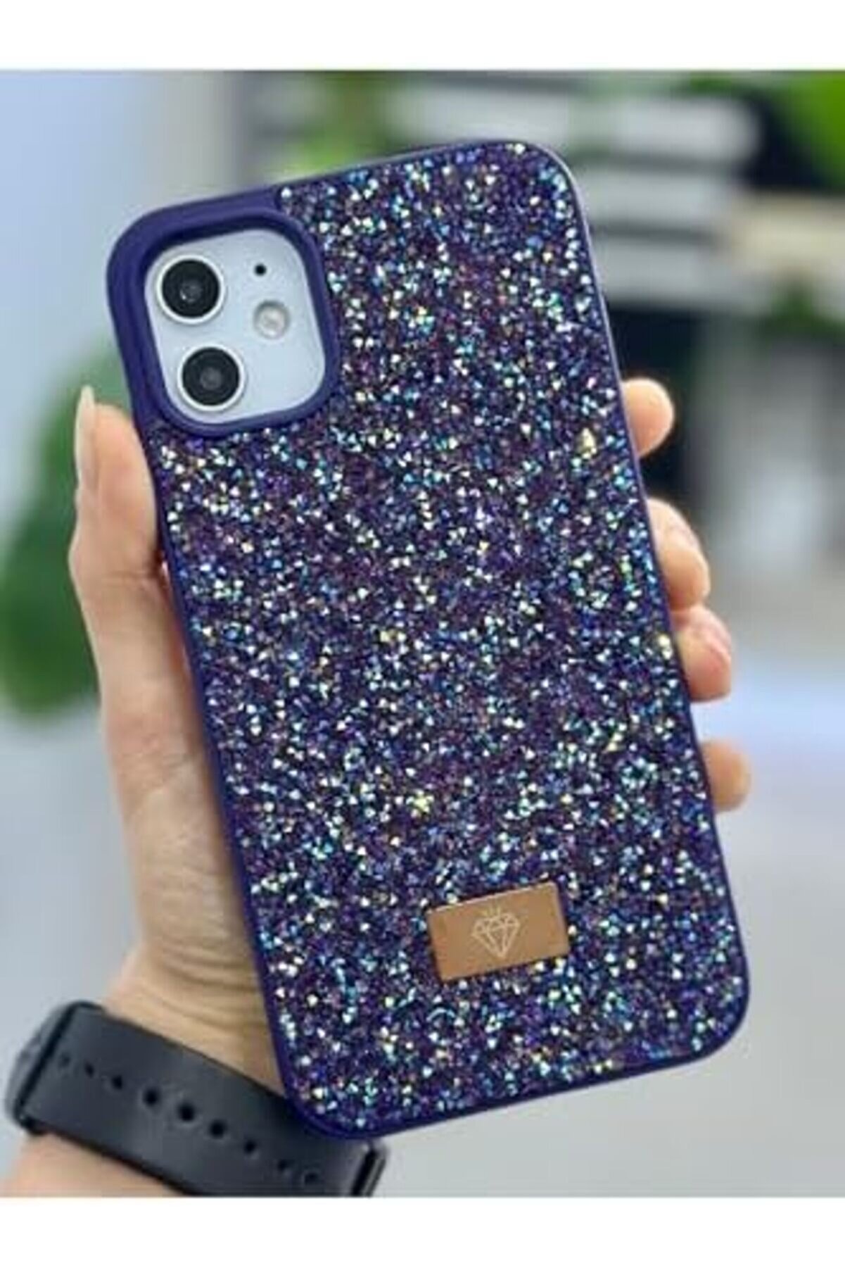 Aksesuar 11 İle Uyumlu Tasarımlı Taşlı Işıltılı Parlak Pırlanta Si̇li̇kon Kılıf 1014773