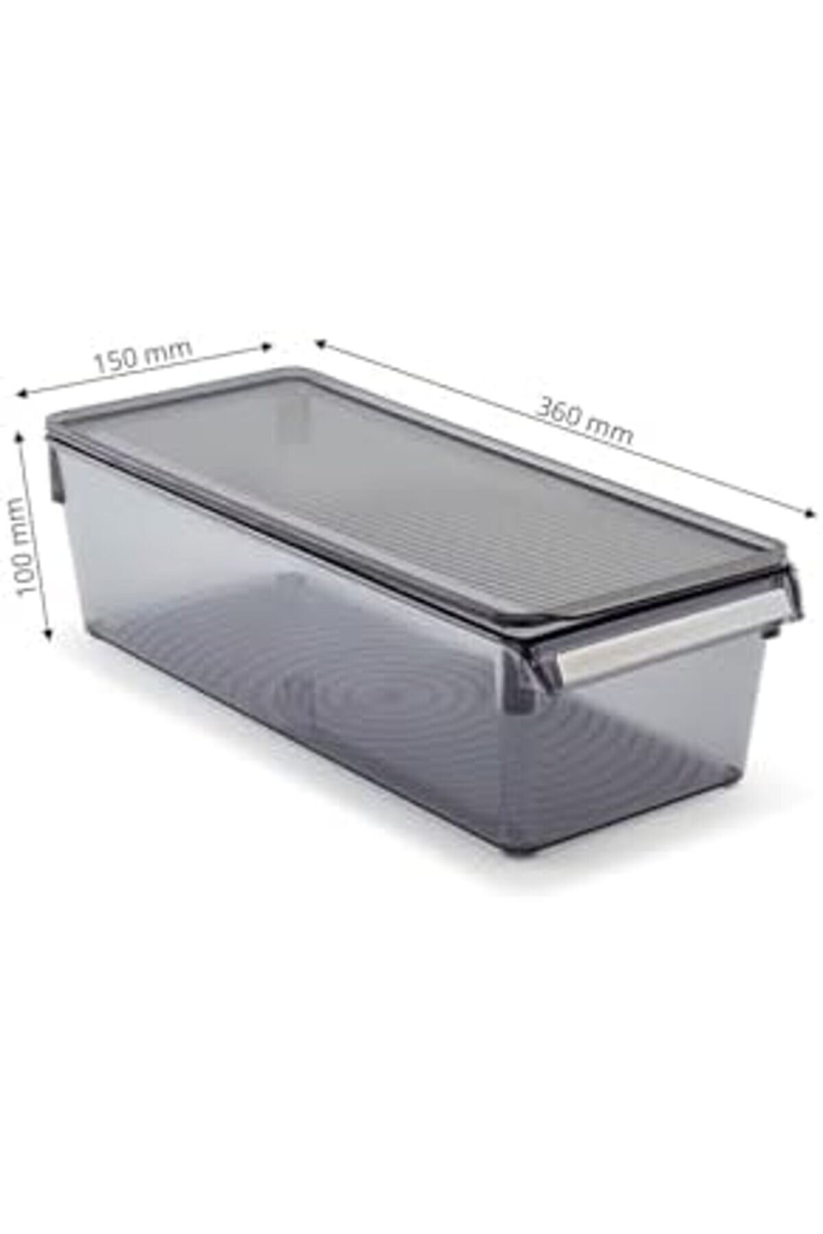 Kapaklı Mutfak Düzenleyi̇ci̇ Raf Ps 360 * 150 * 100 Mm Şeffaf M-E27-20-16K 1014773