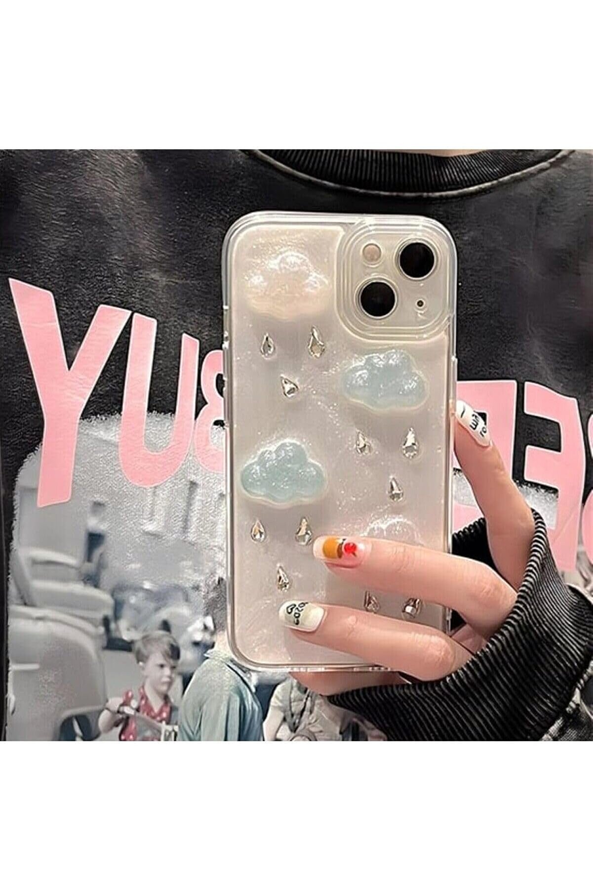 STOREMAX Aksesuar 13-14 ve 15 ile Uyumlu EPOKSİ BULUT Oyuncak Tasarımlı Esnek Silikon Kılıfı 1014773