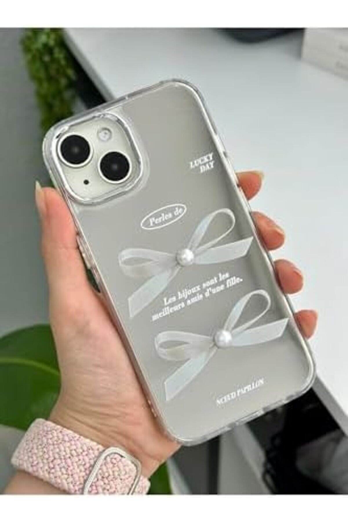 Aksesuar 13-14 - 15 İle Uyumlu Aynalı Fi̇yonk Model Si̇li̇kon Kılıf 1014773