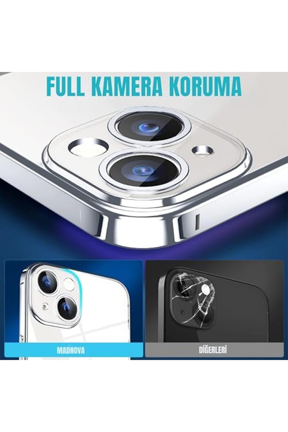 14 İle Uyumlu Şeffaf Telefon Kılıfı, Kamera Korumalı Si̇li̇kon Kılıf 1014773