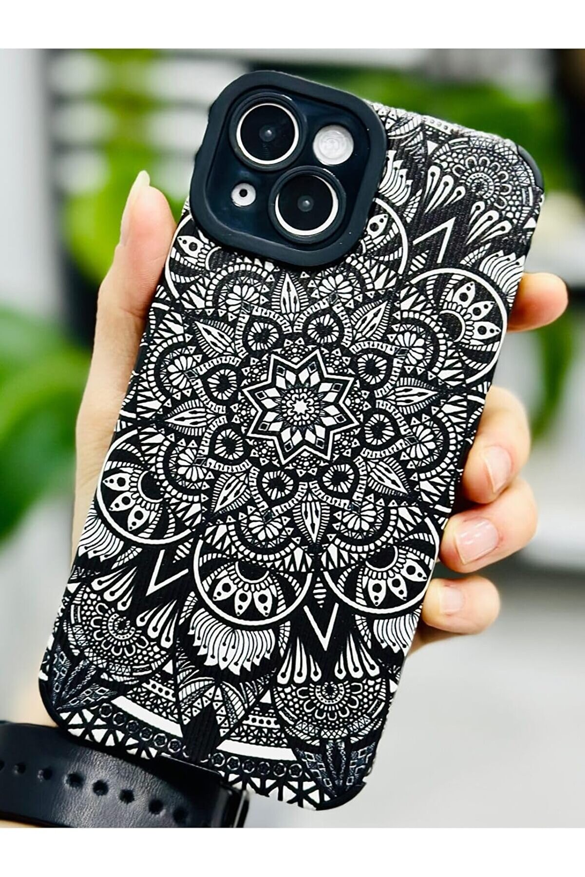 STOREMAX Aksesuar 13 ve 14 ile Uyumlu Kaplama Mandala Tasarımlı Esnek Silikon Kılıf 1014773