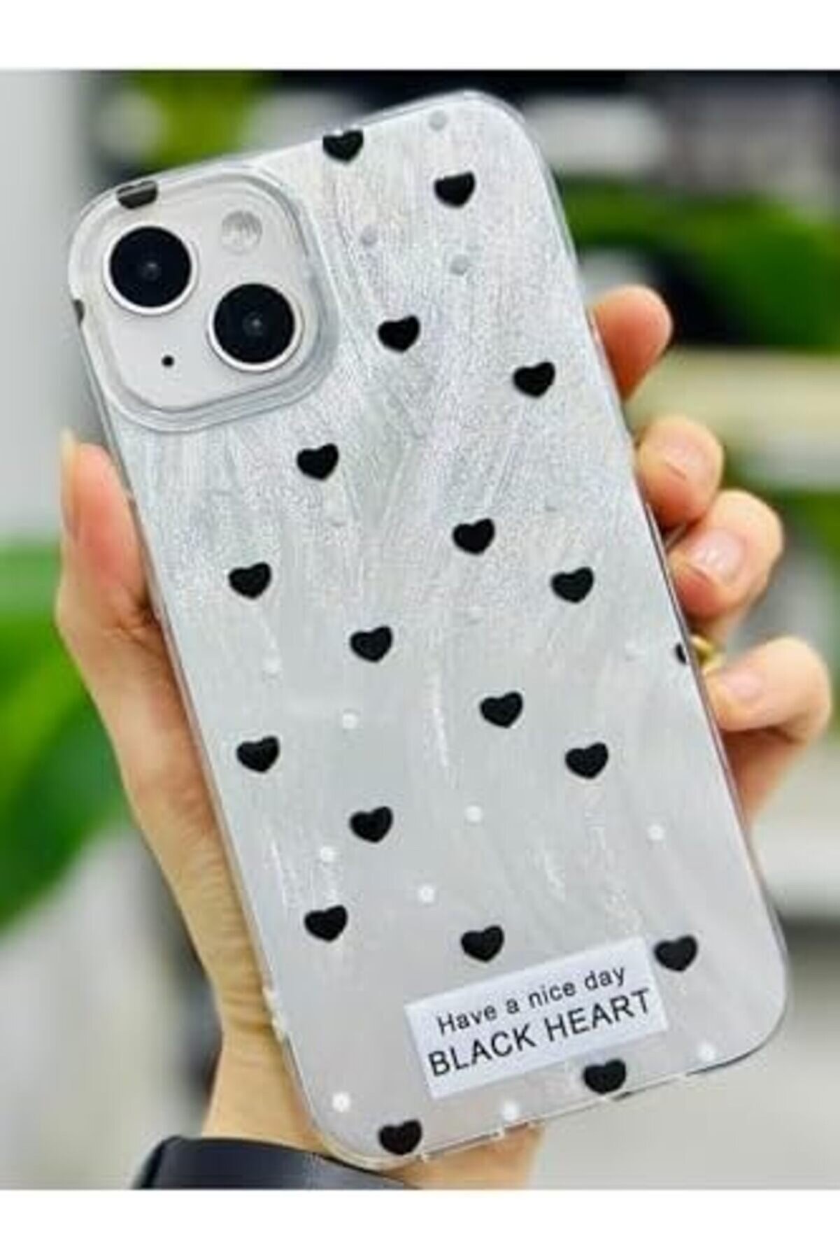 Aksesuar 13-14 İle Uyumlu Kalp Renk Ge&ccedil;i̇şli̇ Parlak Tasarımlı Si̇li̇kon Kılıf 1014773