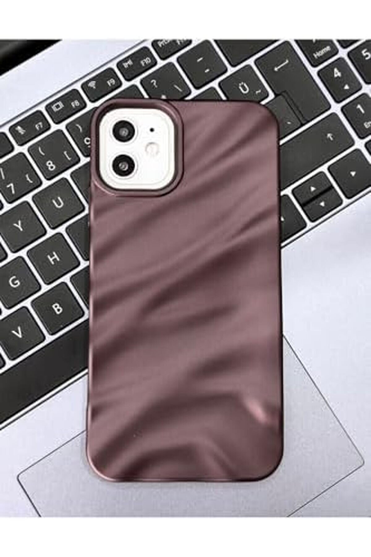 Aksesuar 11 İle Uyumlu 3D W Kabartma Mat Si̇li̇kon Kılıf 1014773