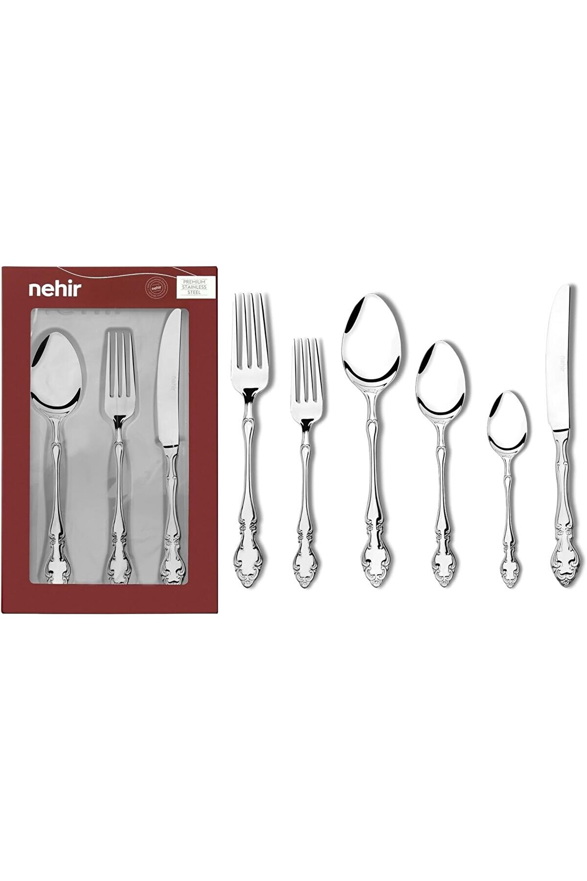 STOREMAX Adriana Sade 6 Kişilik 36 Parça Çatal Kaşık Bıçak Takımı 1014773