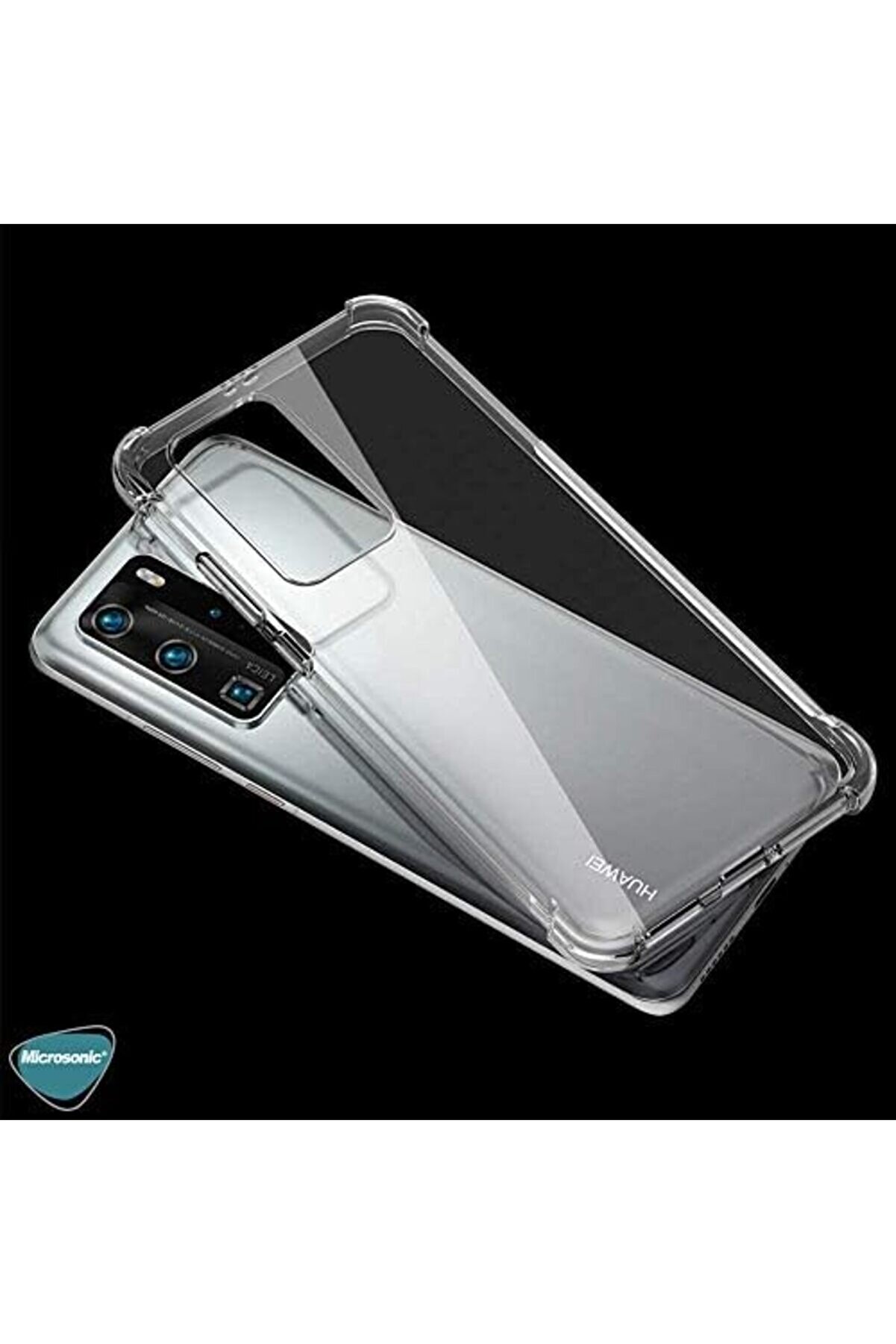 Absorbi̇ng İ&ccedil;i̇n Kılıf P40 Pro Şeffaf [P40 Pro İle Uyumlu Kılıf - Şeffaf] 1014773