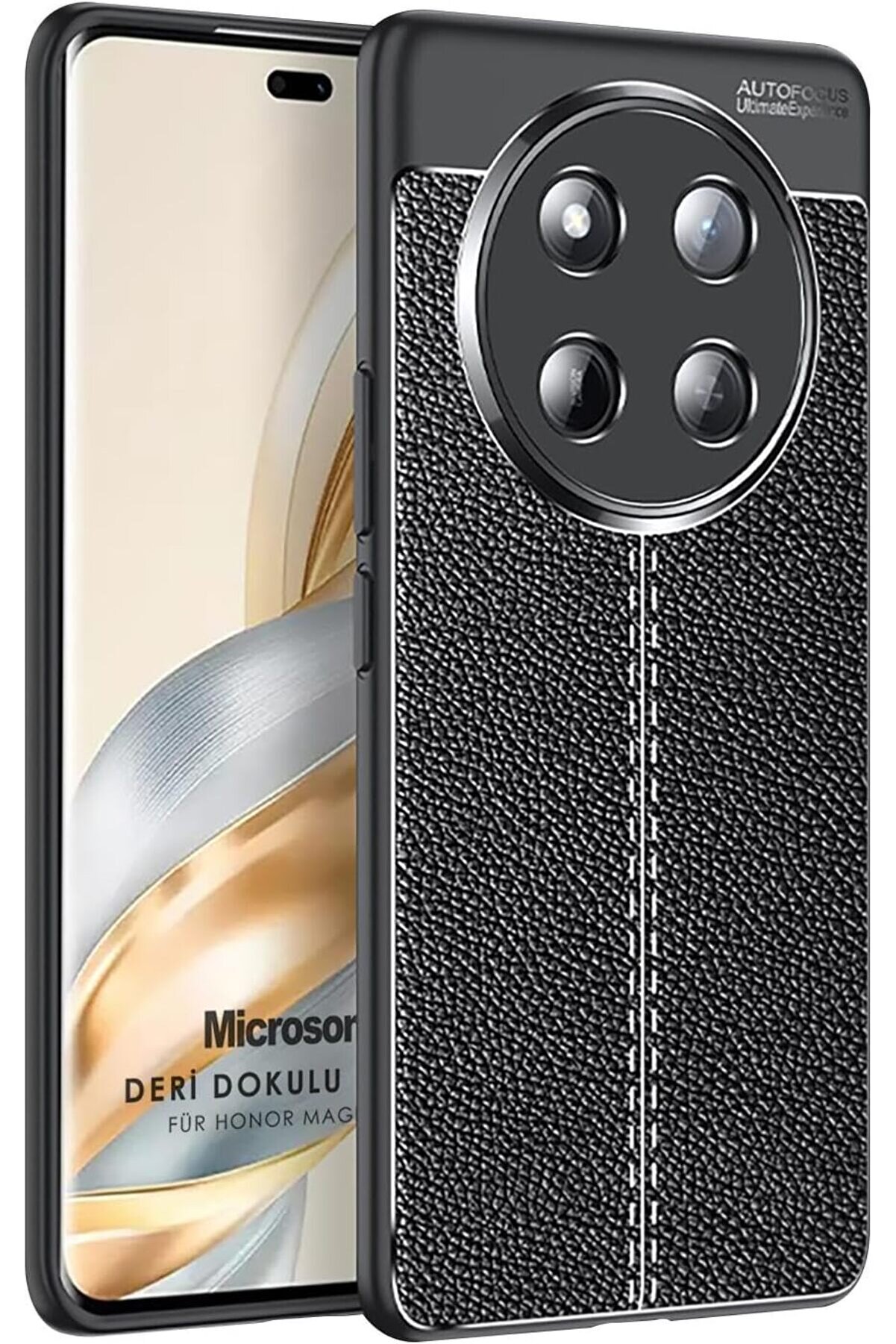 STOREMAX 7 Lite Kılıf Deri Dokulu Silikon Siyah [ 7 Lite ile Uyumlu Kılıf - Siyah] 1014773