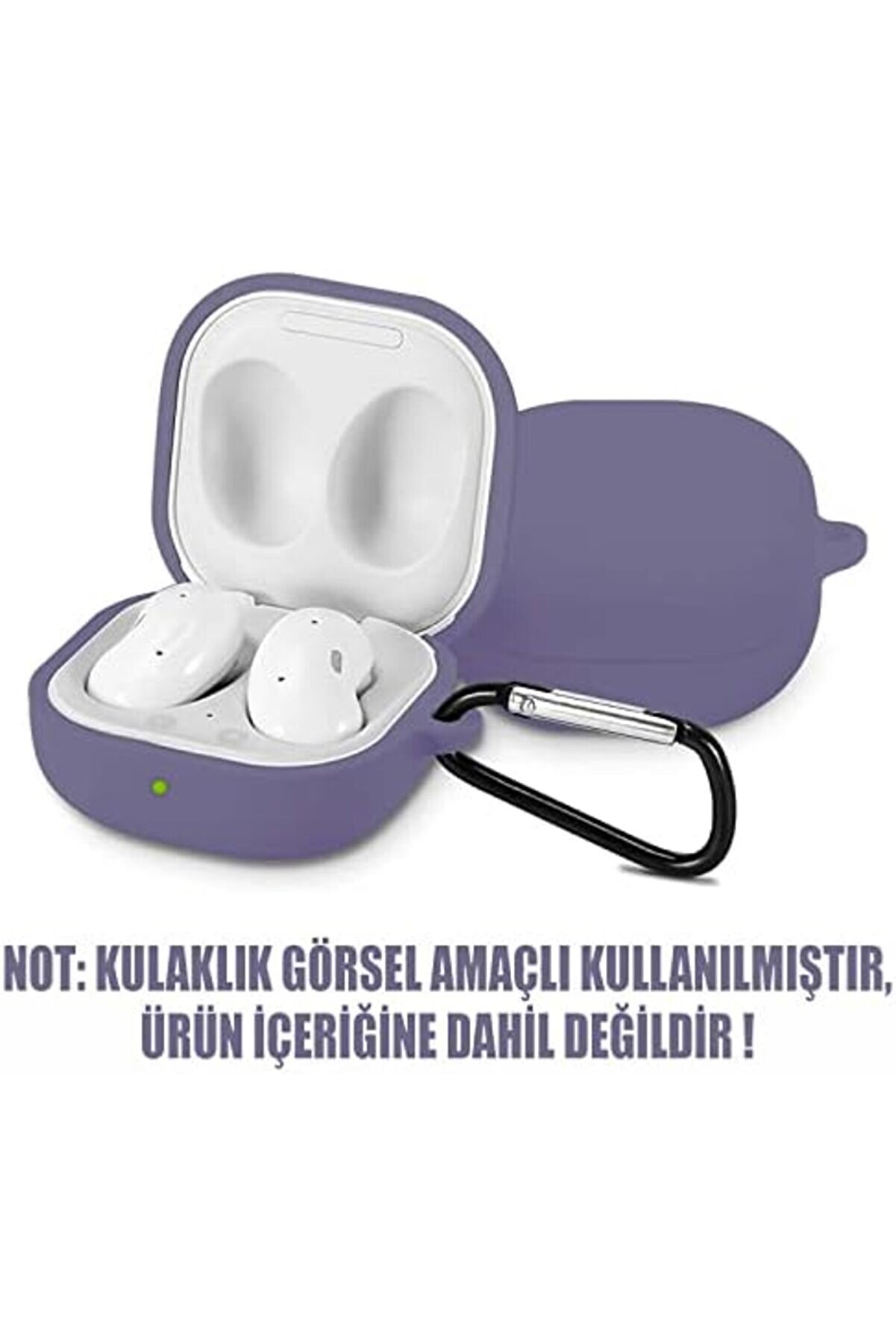 Pltnstoreshop Galaxy Buds Li̇ve İçi̇n Kılıf Mat Si̇li̇kon Lavanta Gri̇si̇ [Buds Li̇ve İle Uyumlu Kılıf - La